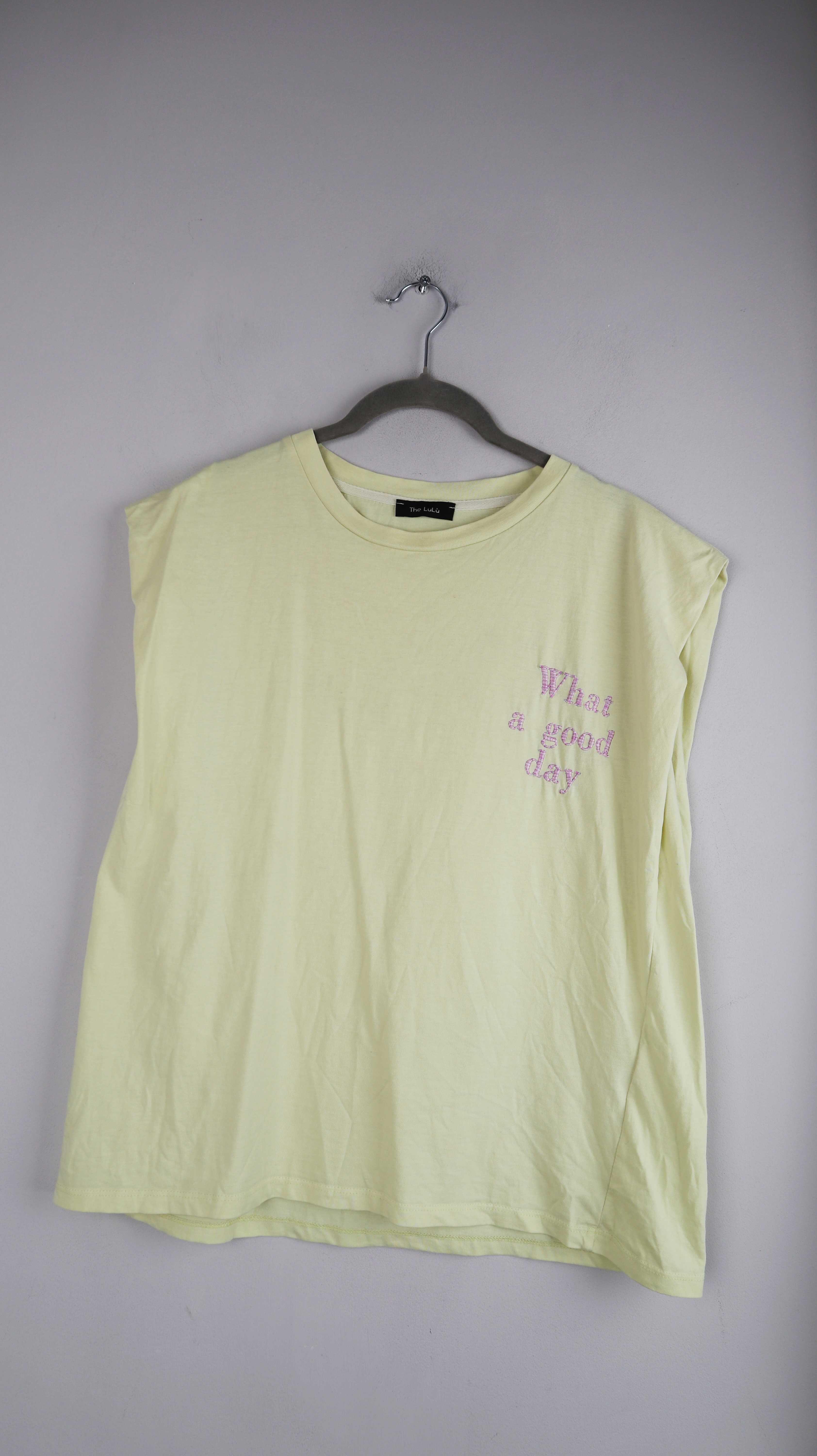 The Lulu Shirt T-Shirt gelb What a good day Pastellgelb 38 M