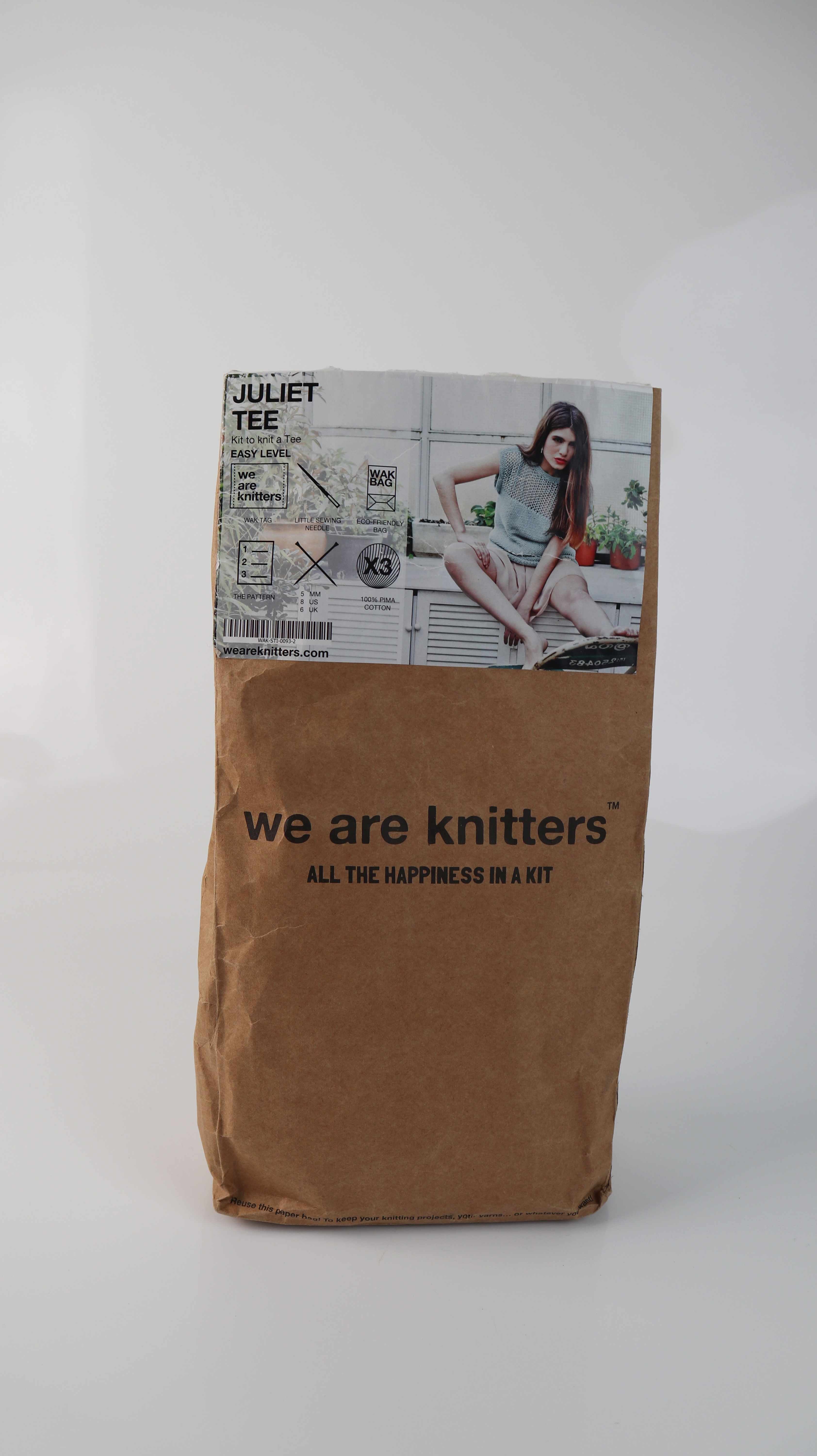 we are knitters Set Häkelset Strickset Juliet Tee Oberteil Strickoberteil