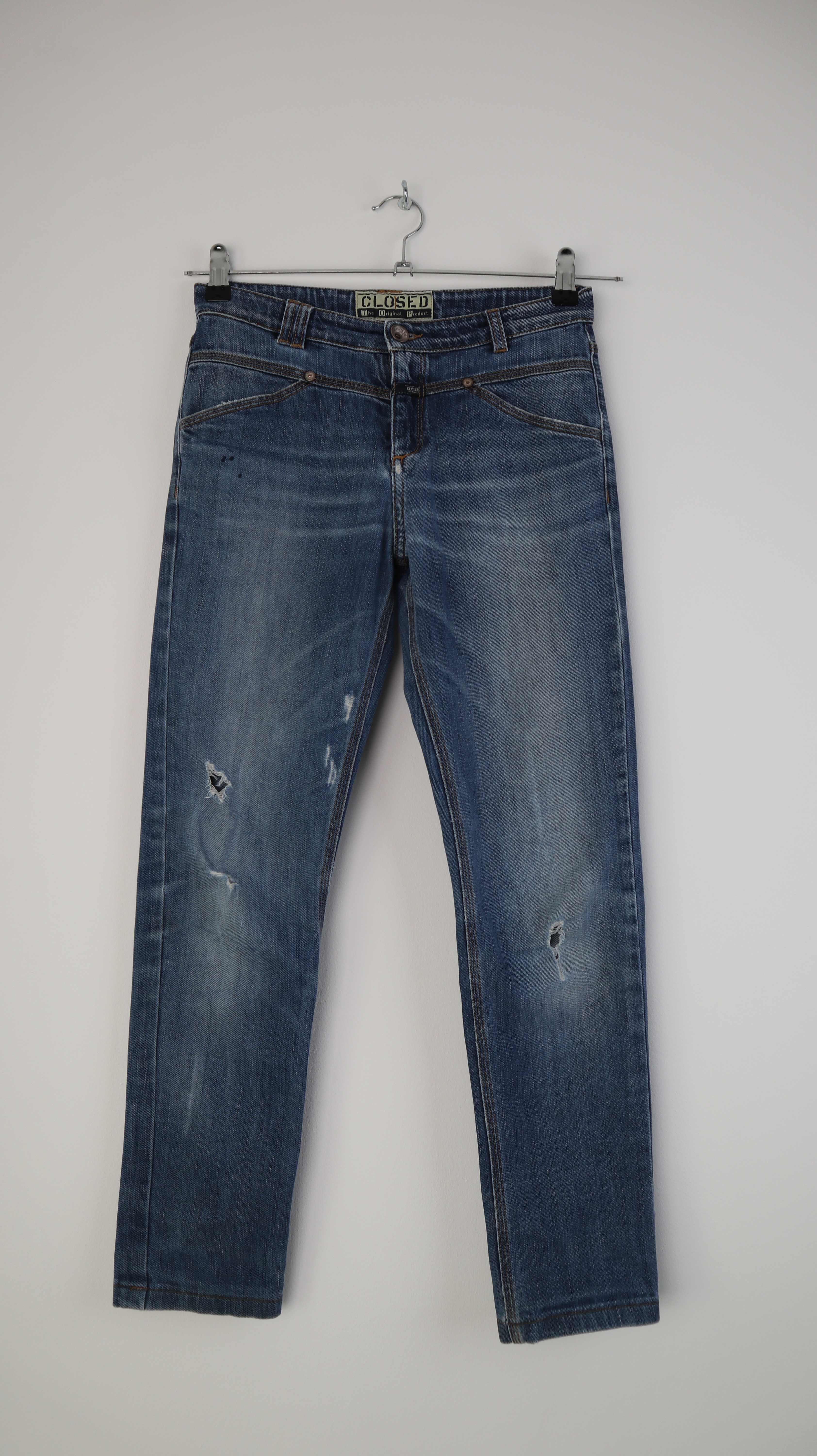 Closed Hose Jeans blau denim 164 ripped slim