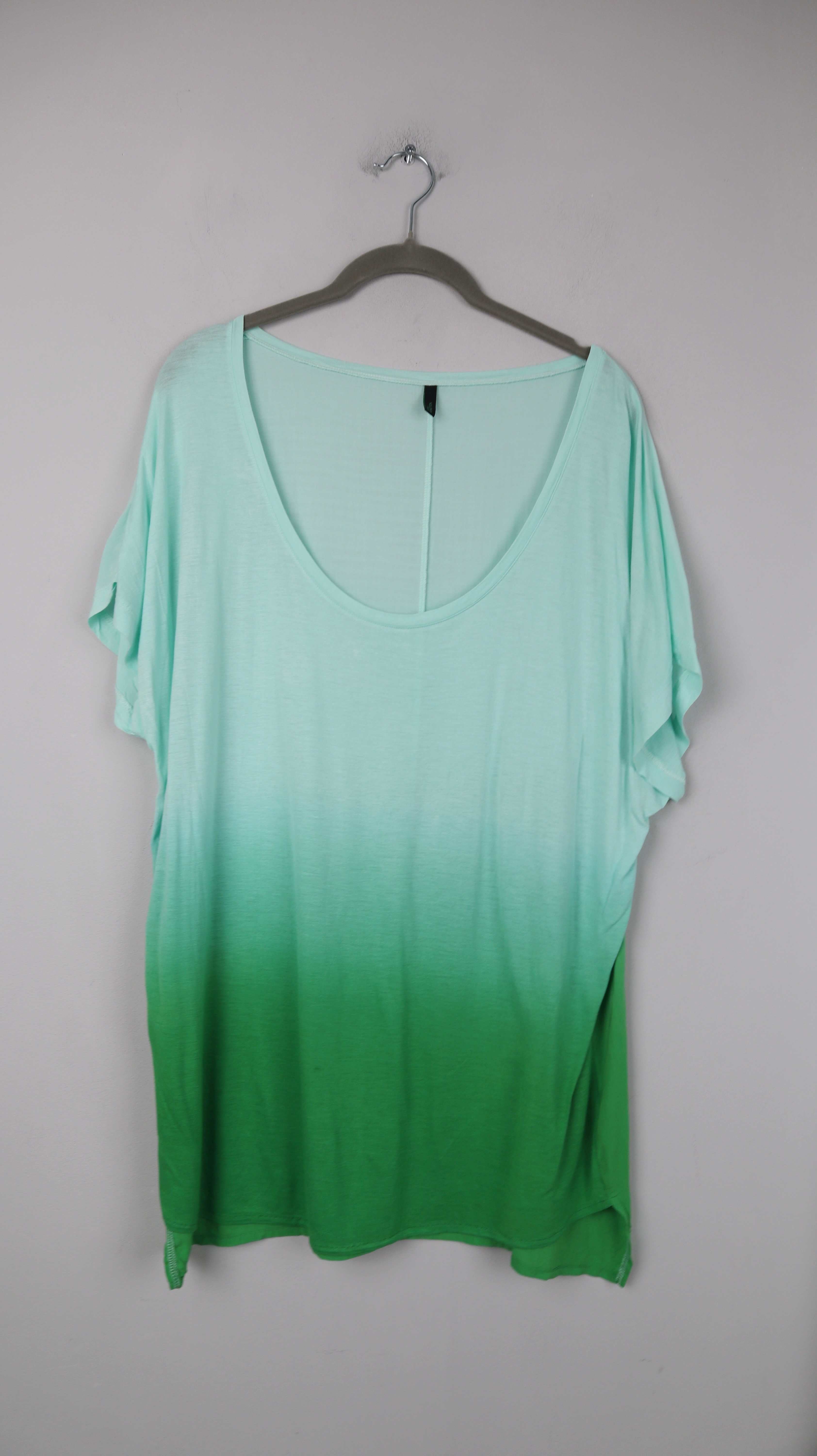 United Colors of Benetton Shirt Grün Batik 40 L Mintgrün