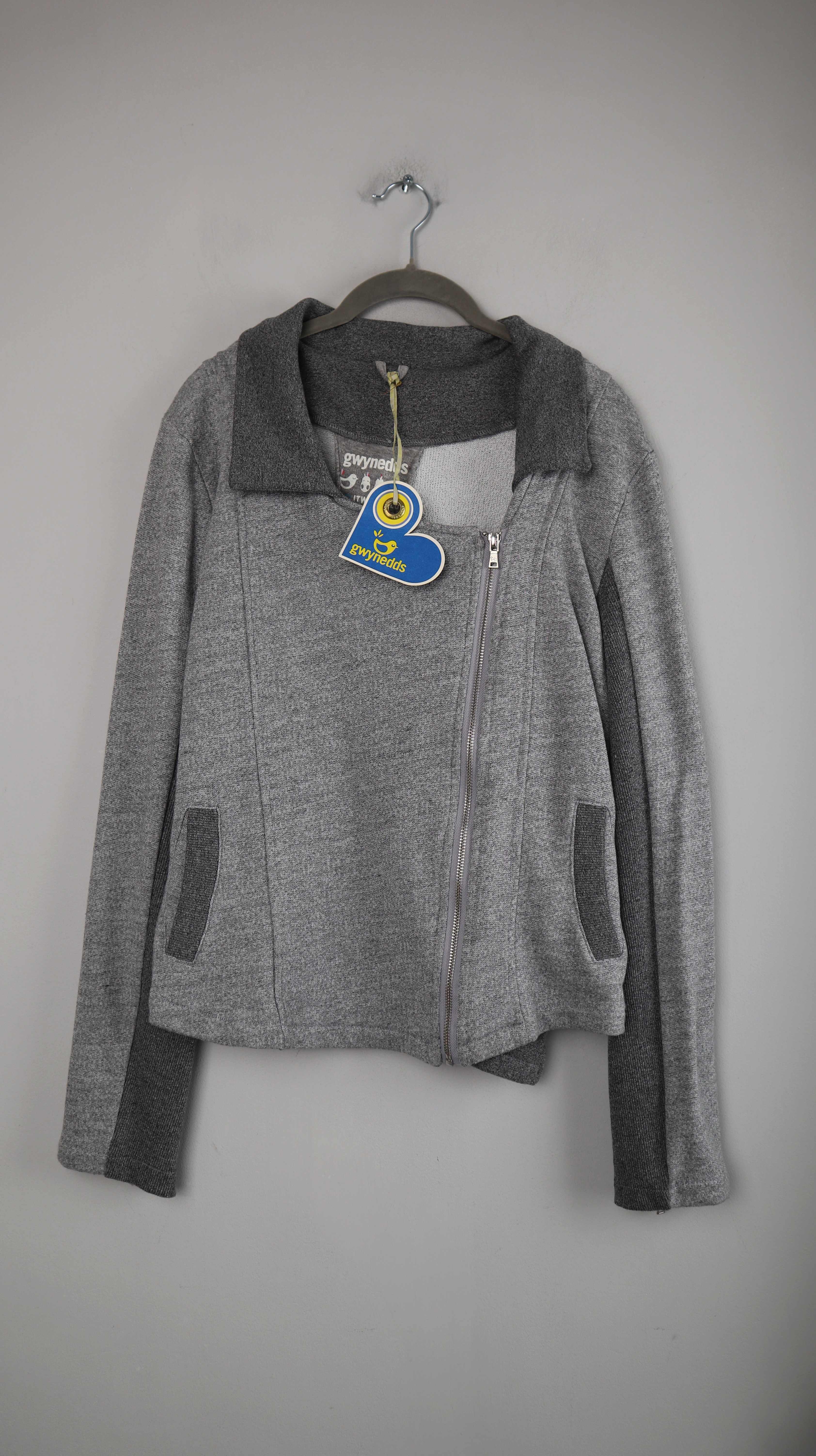 Gwynedds Strickjacke Blazer grau neu 40 L Dunkelgrau