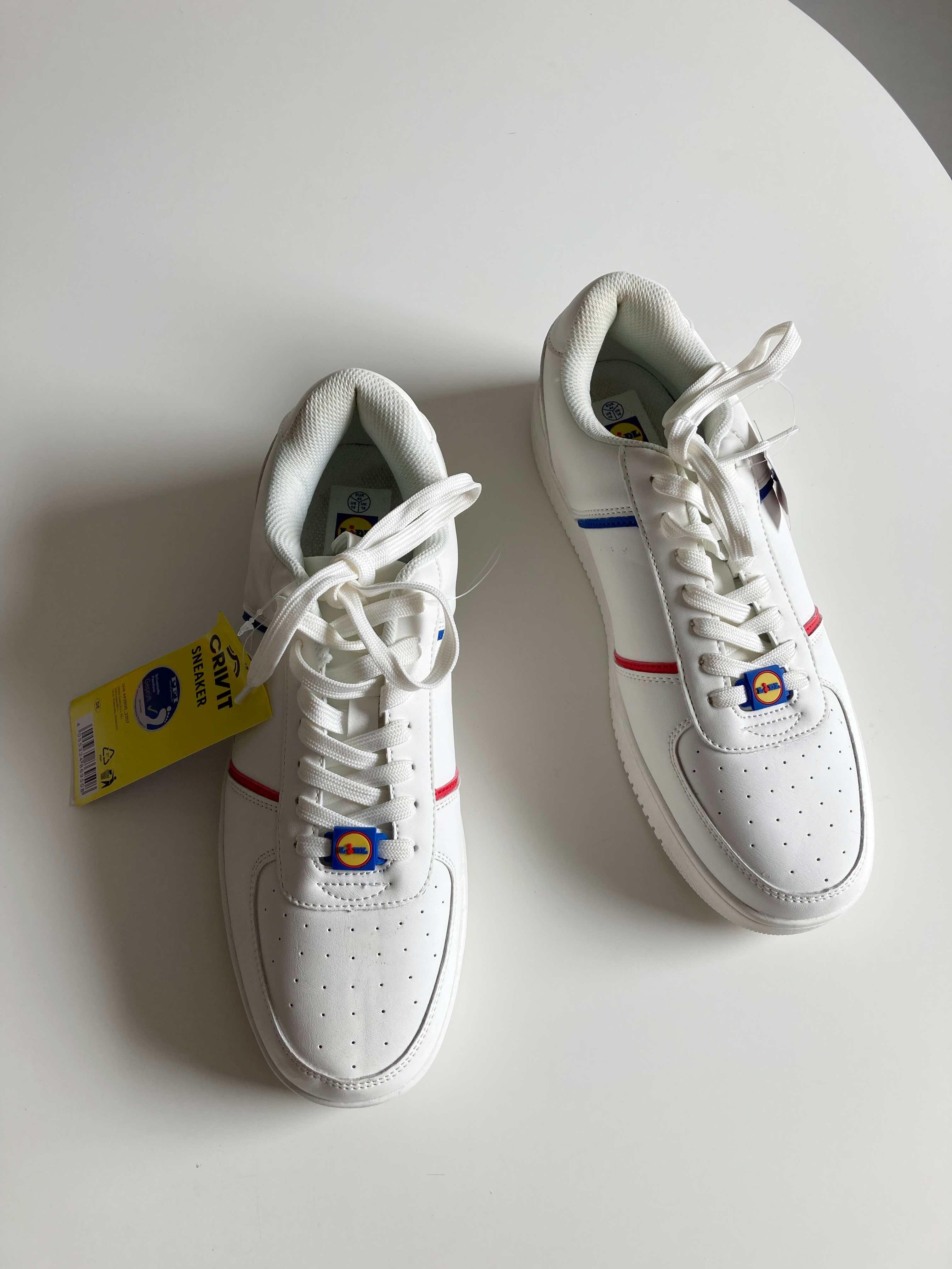 Lidl Sneaker Turnschuhe Neu 44 weiß weiss uni einfarbig