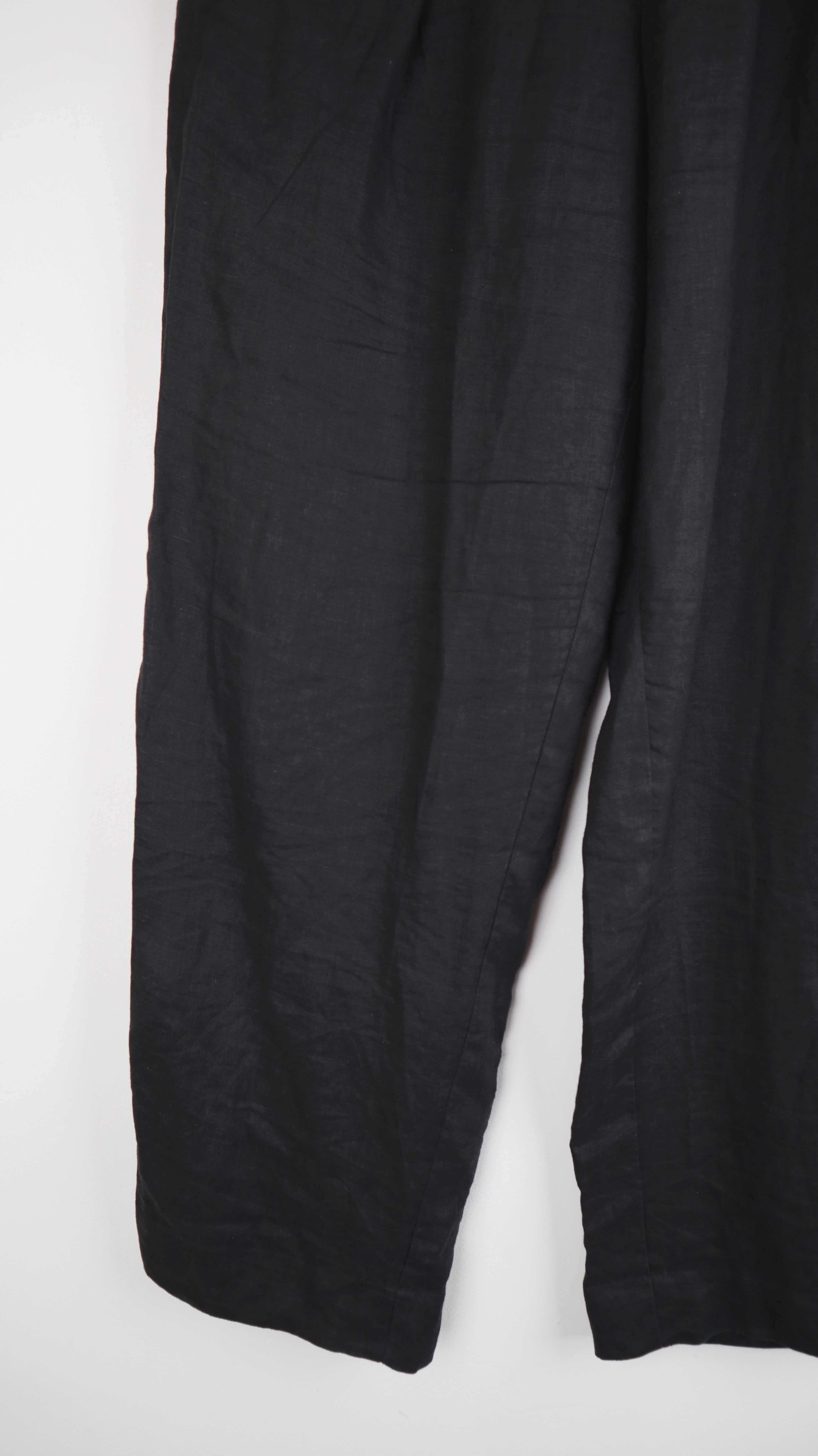 Arket Hose schwarz 44 XL Leinenhose Sommehose Stoffhose