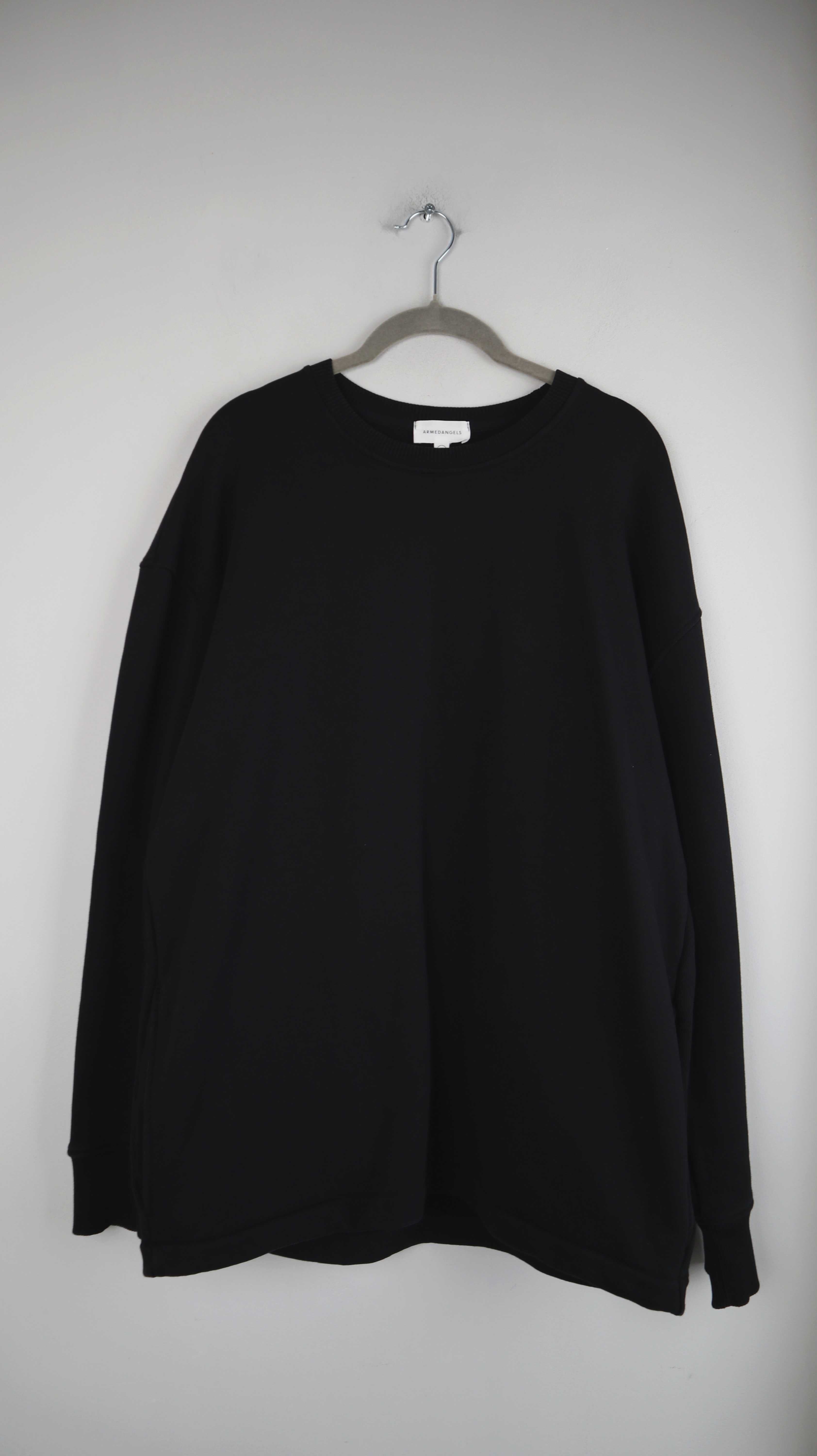 Armedangels Pullover Sweater schwarz M basic einfarbig langarm