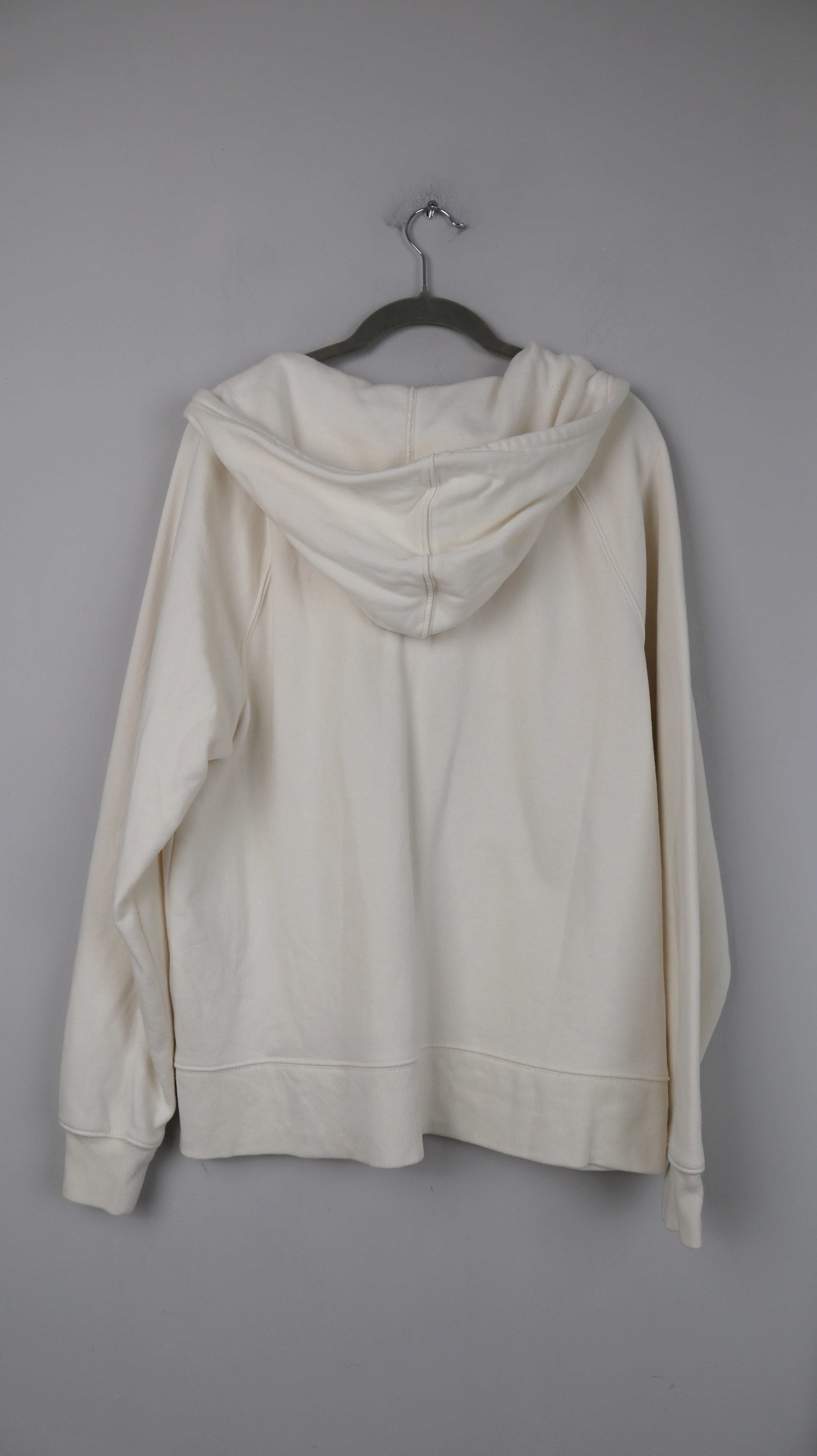 GAP Strickjacke Hoodie Zipper Creme 40 L Kapuzenjacke
