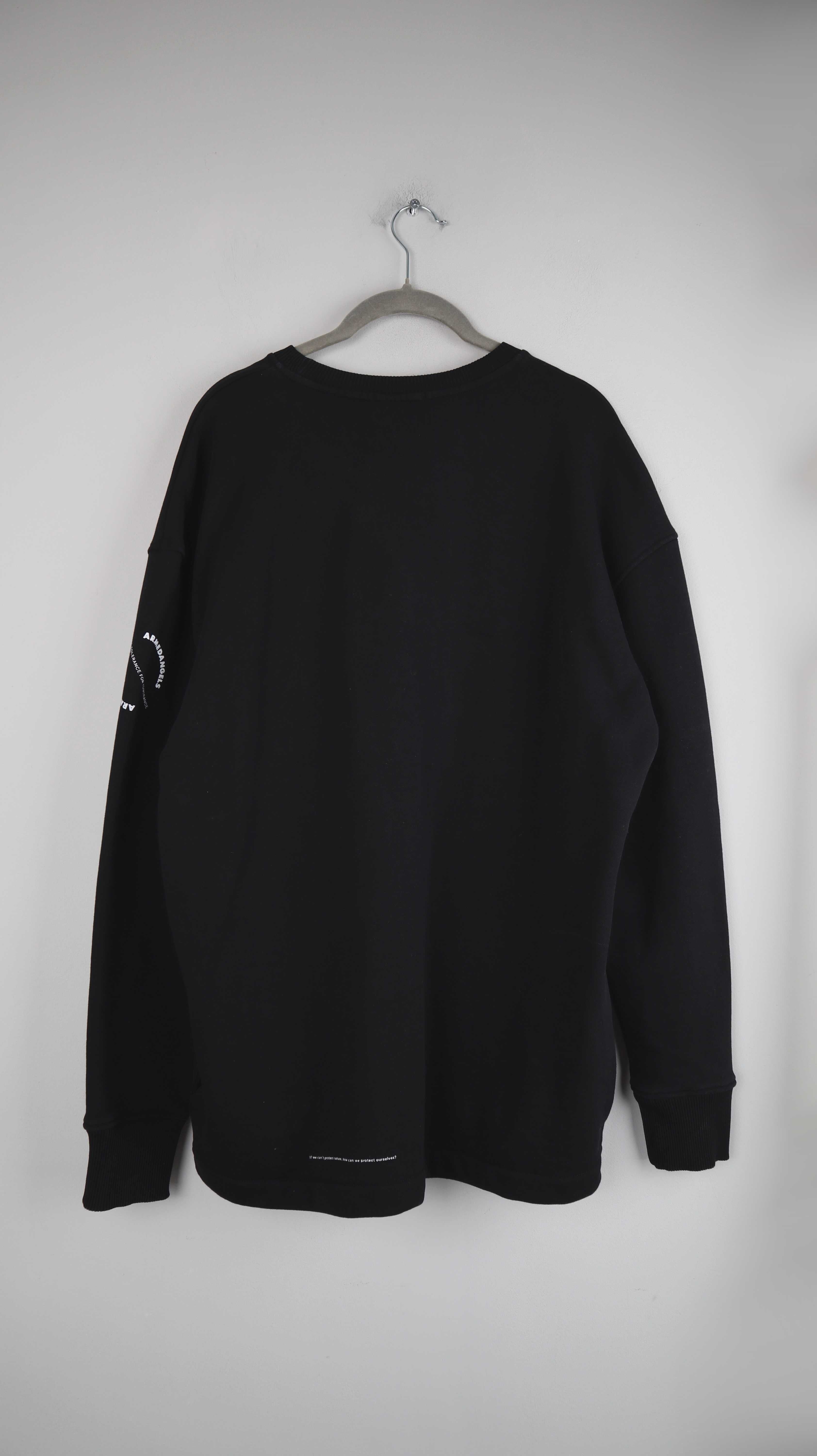 Armedangels Pullover Sweater schwarz M basic einfarbig langarm