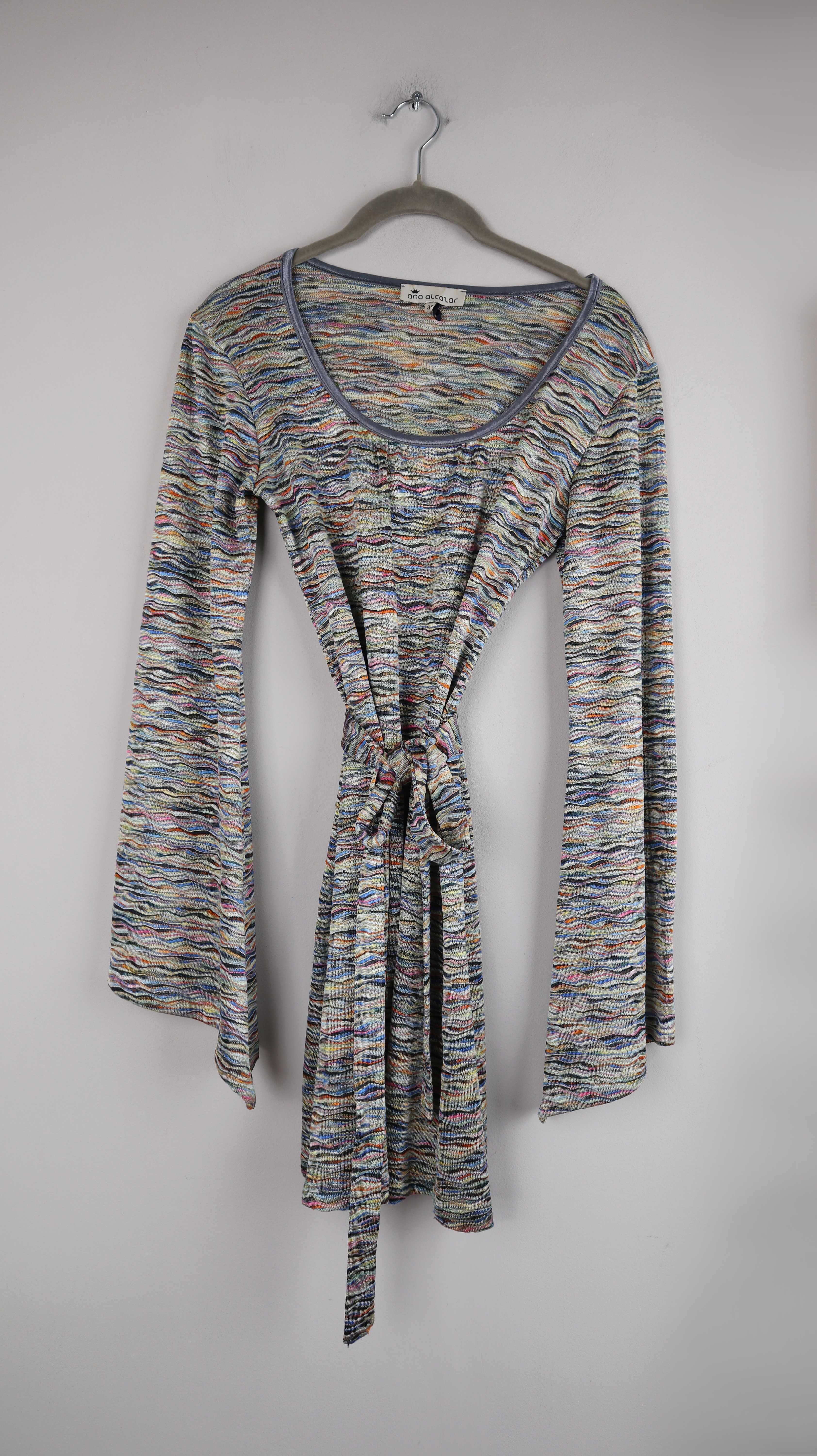 ana alcazar Kleid bunt hippie 38 M Midi Midikleid mehrfarbig Langärmlig Longsleeve