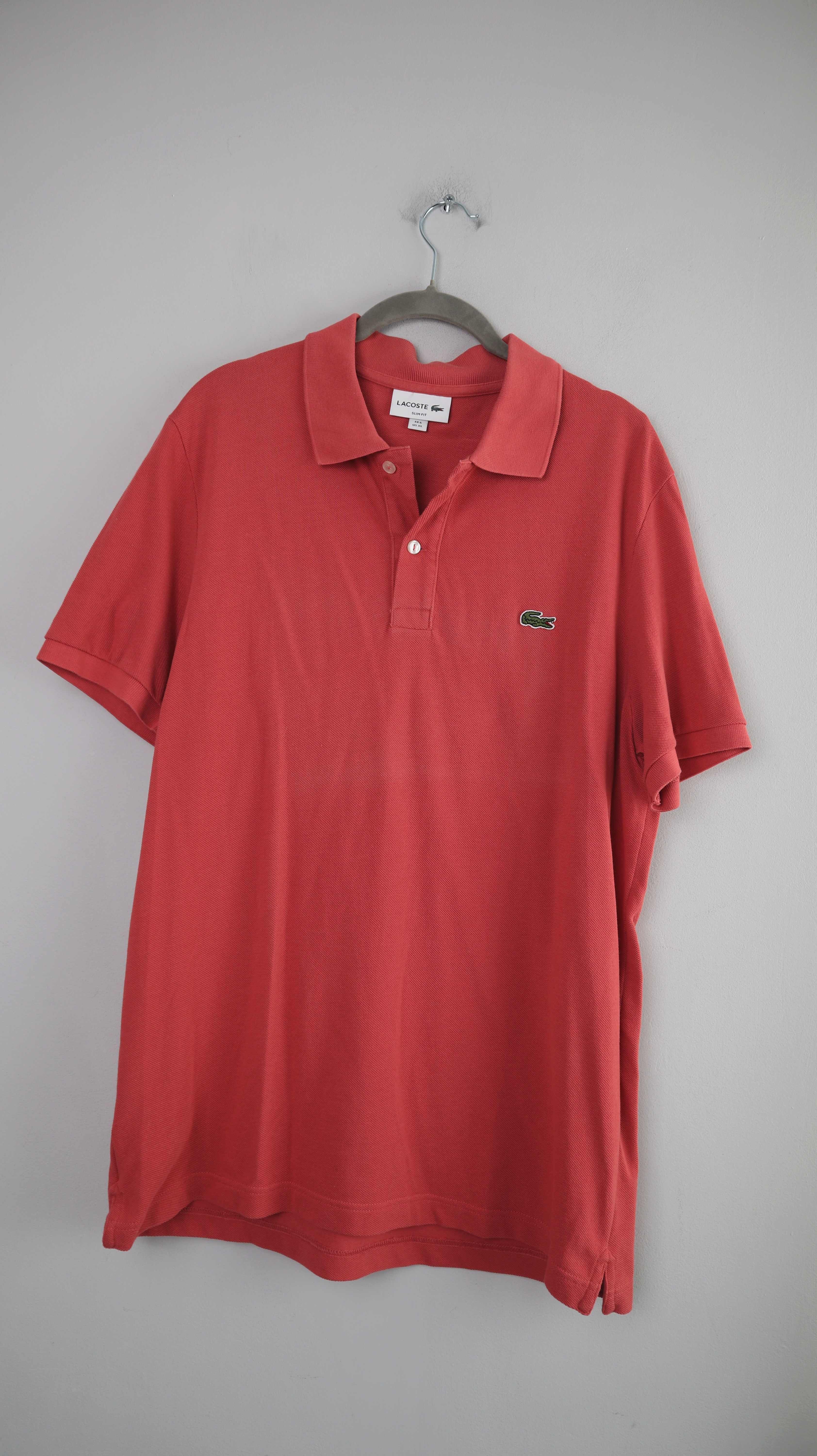 Lacoste Slim fit Shirt Polo Poloshirt FR 6 XL Koralle rot