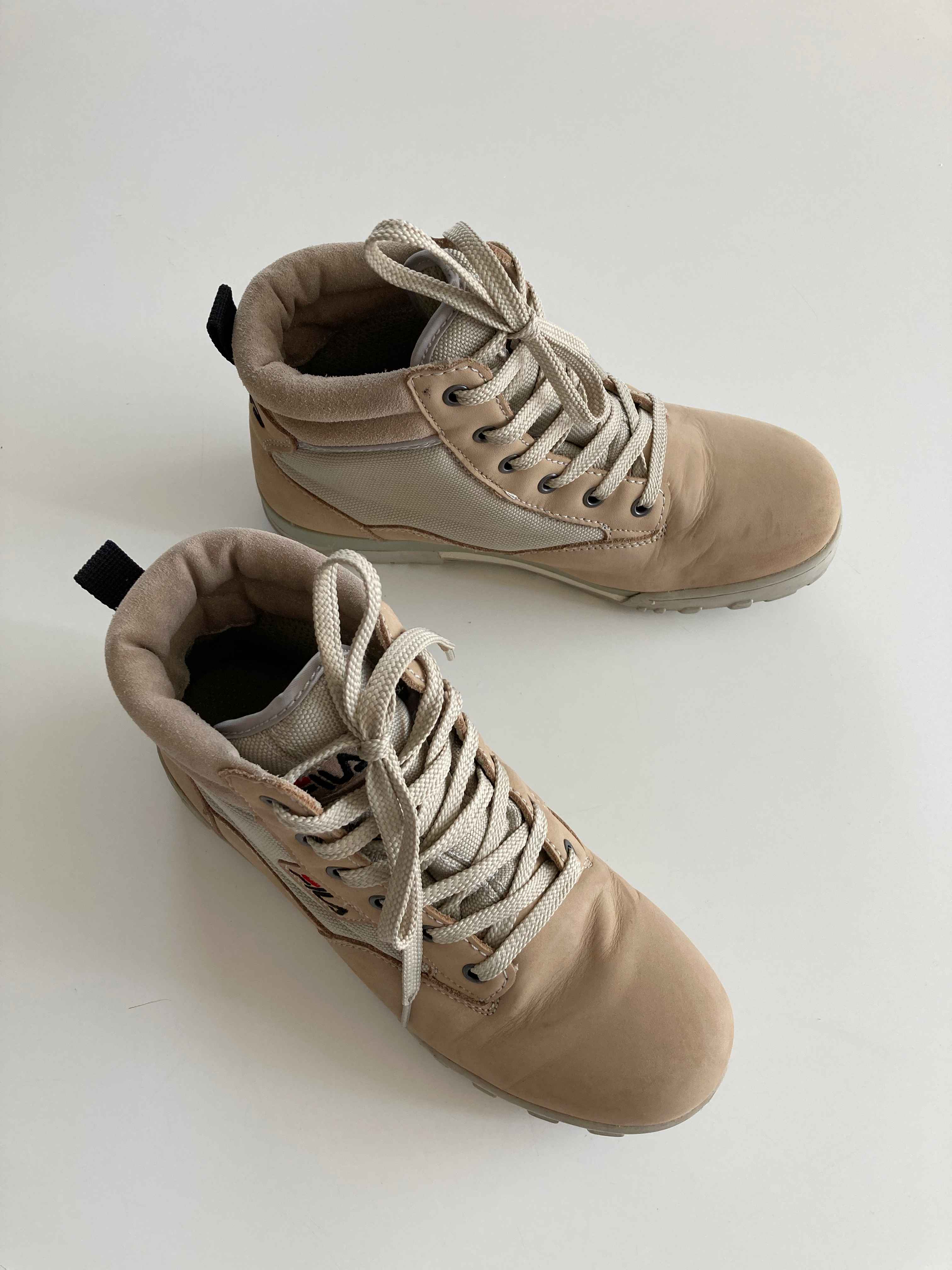 Fila Stiefel 40 Beige Stiefeletten Boots Braun Creme Military Boots