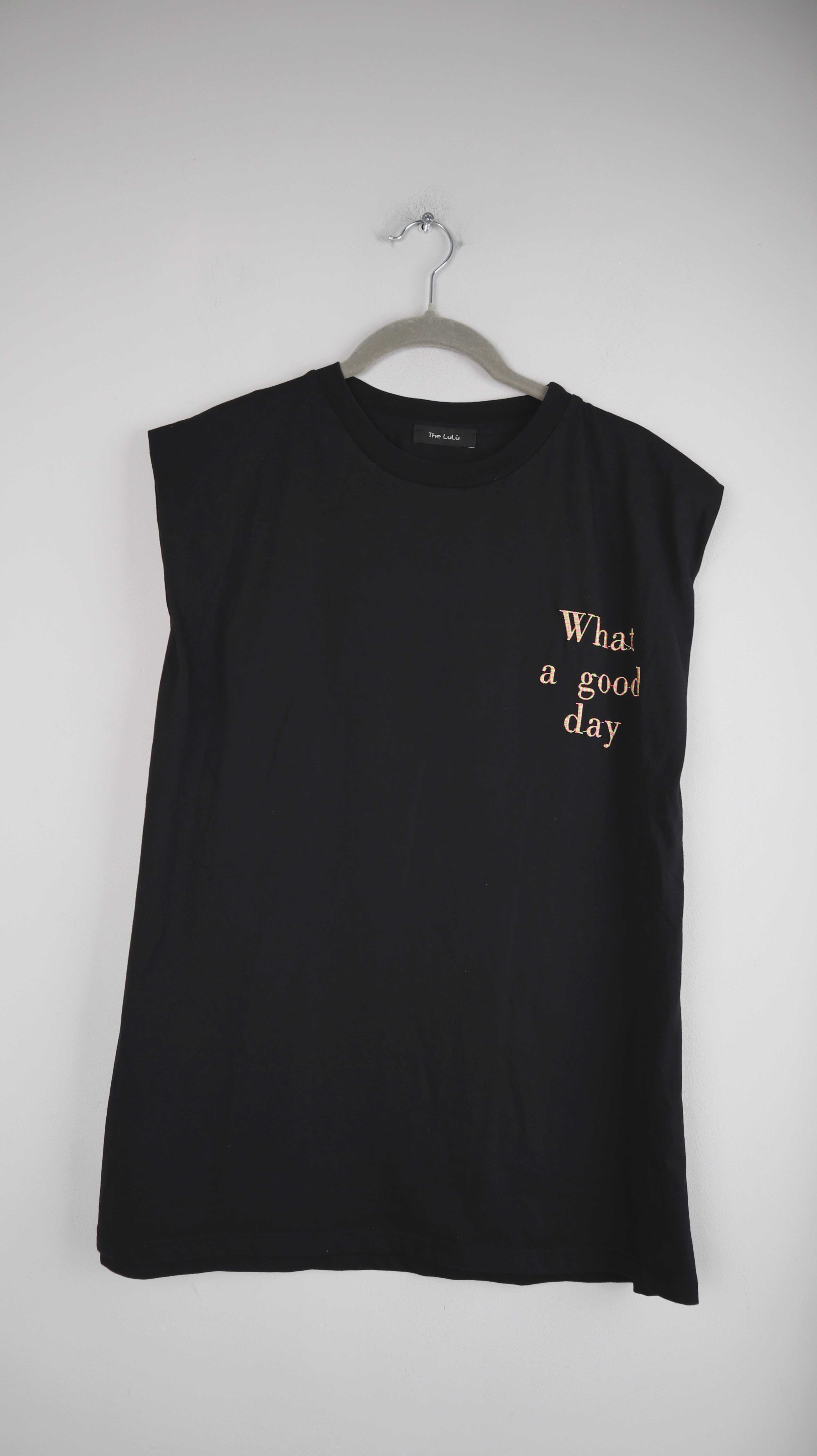 The Lulu Shirt Schwarz 38 M What a good day Oberteil Achselshirt basic