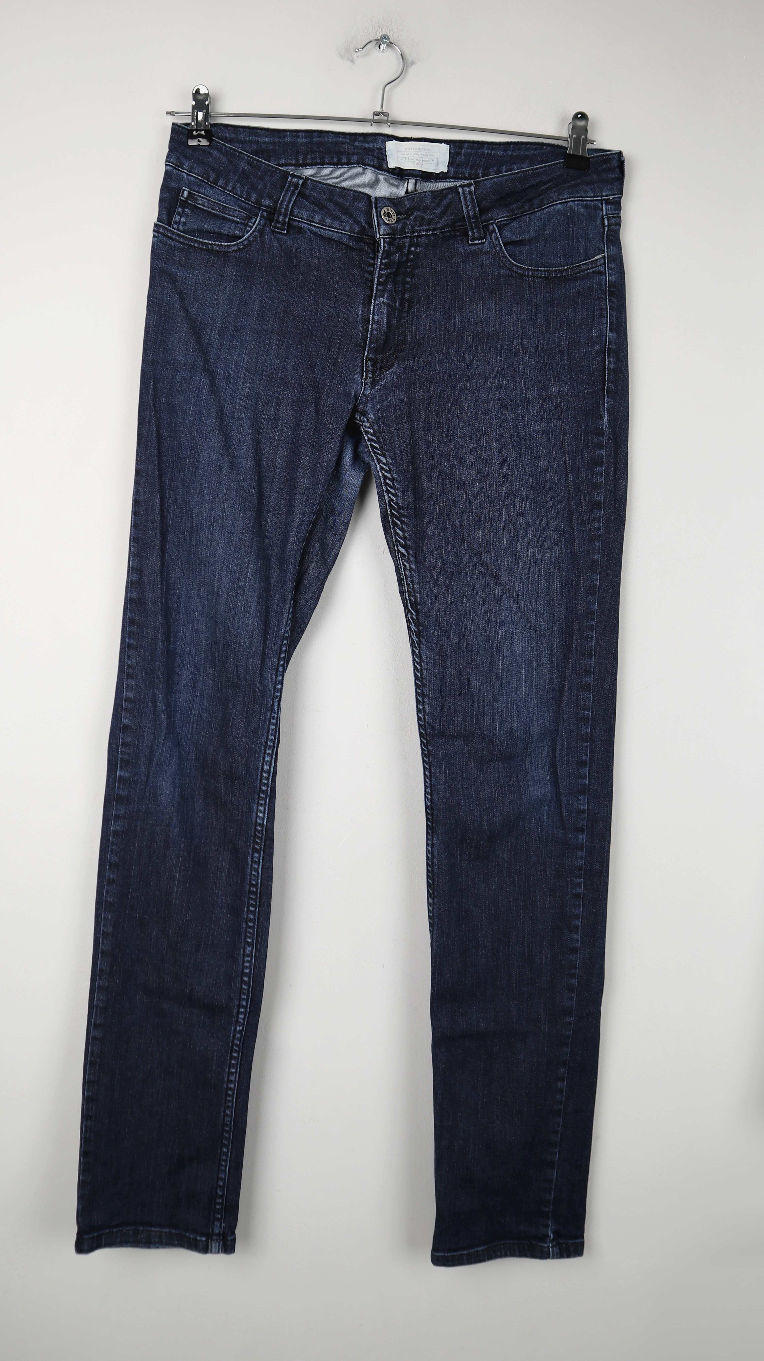Witty Knitters Jeans 30 Hose denim slim Röhrenhose blau denim dunkelblau