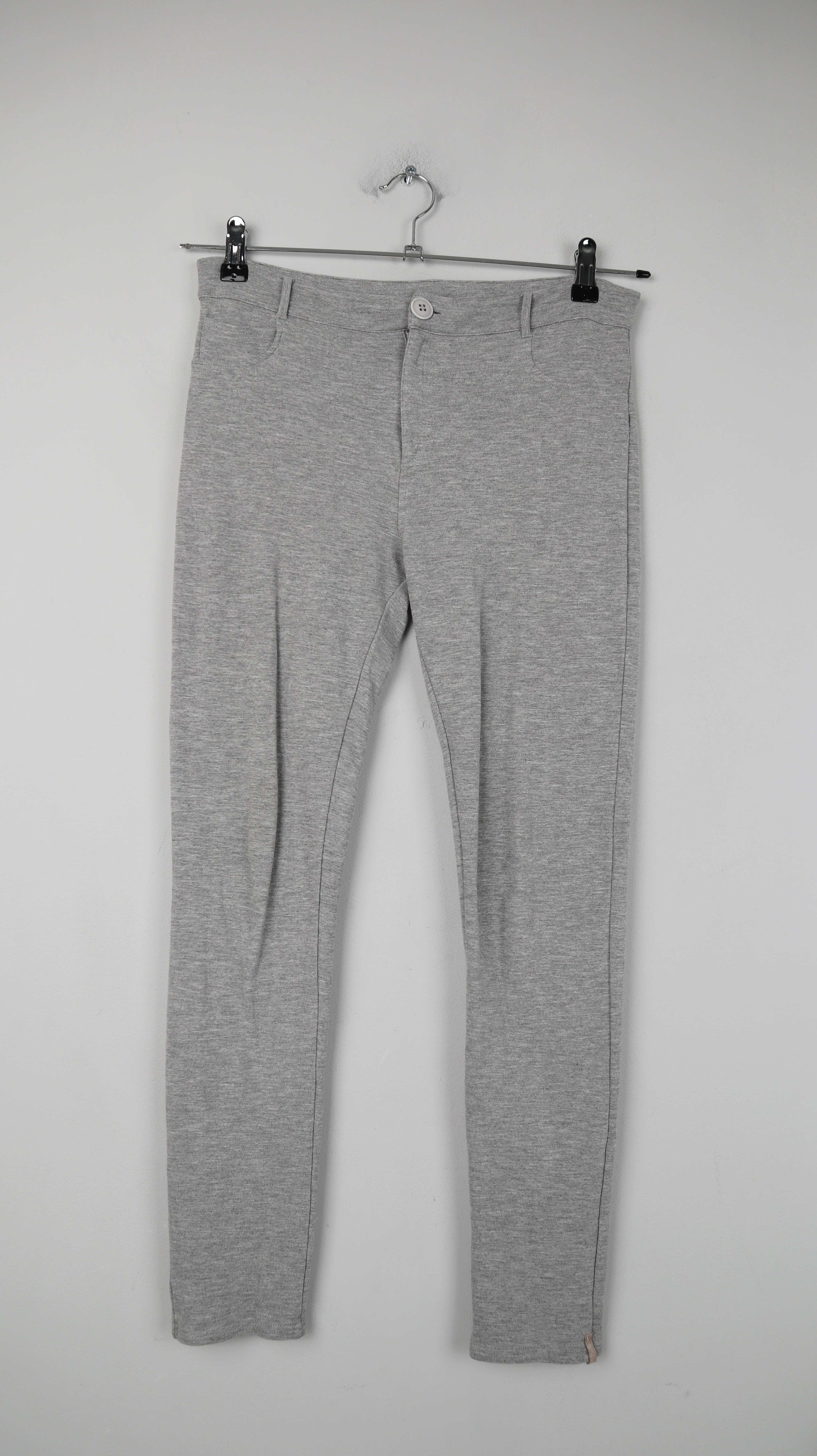 81 Hours Leggings Hose Grau Skinny 40 L Hellgrau Jogger Pants