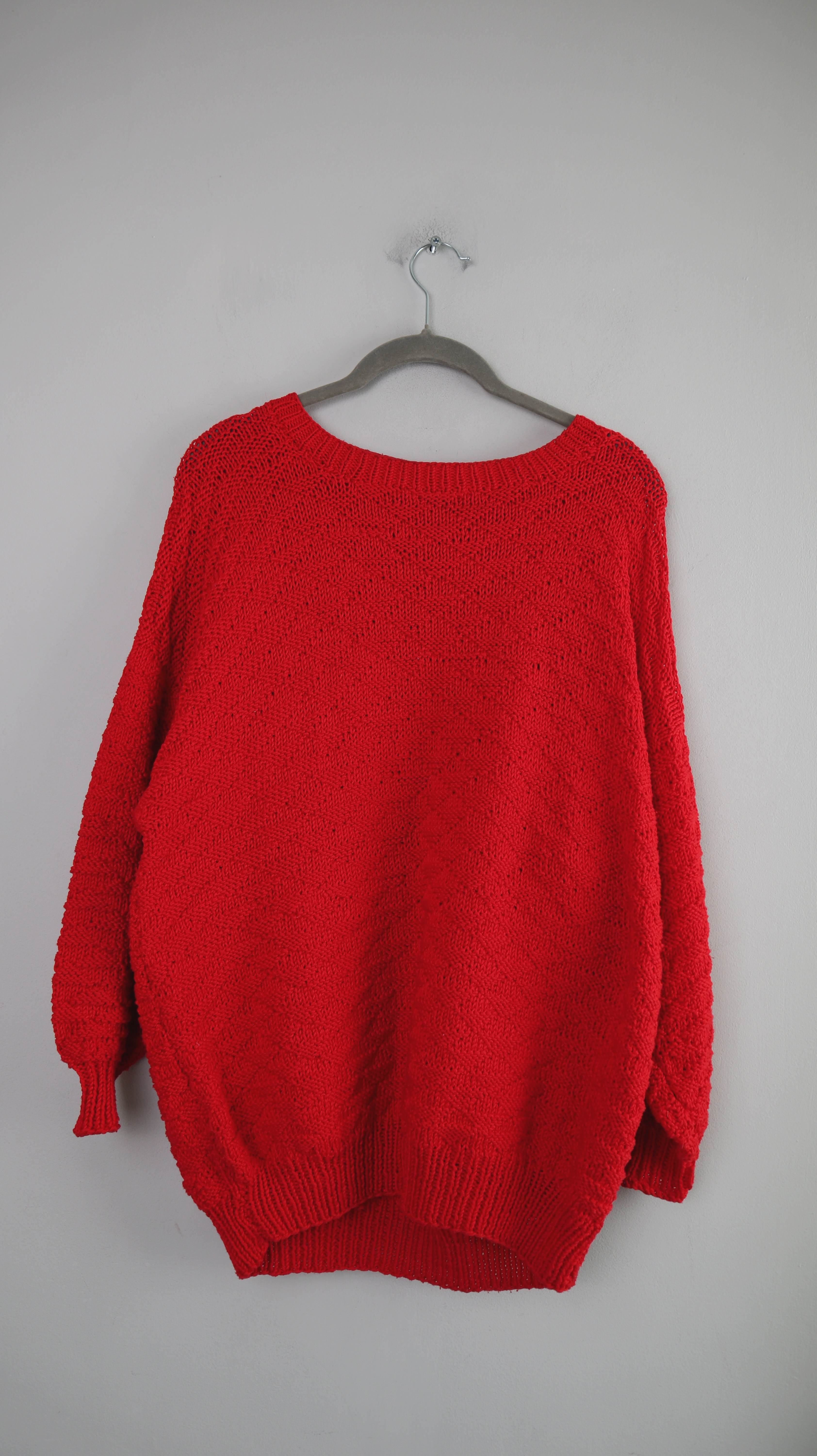 True Vintage Pullover rot Strickpullover 38 M
