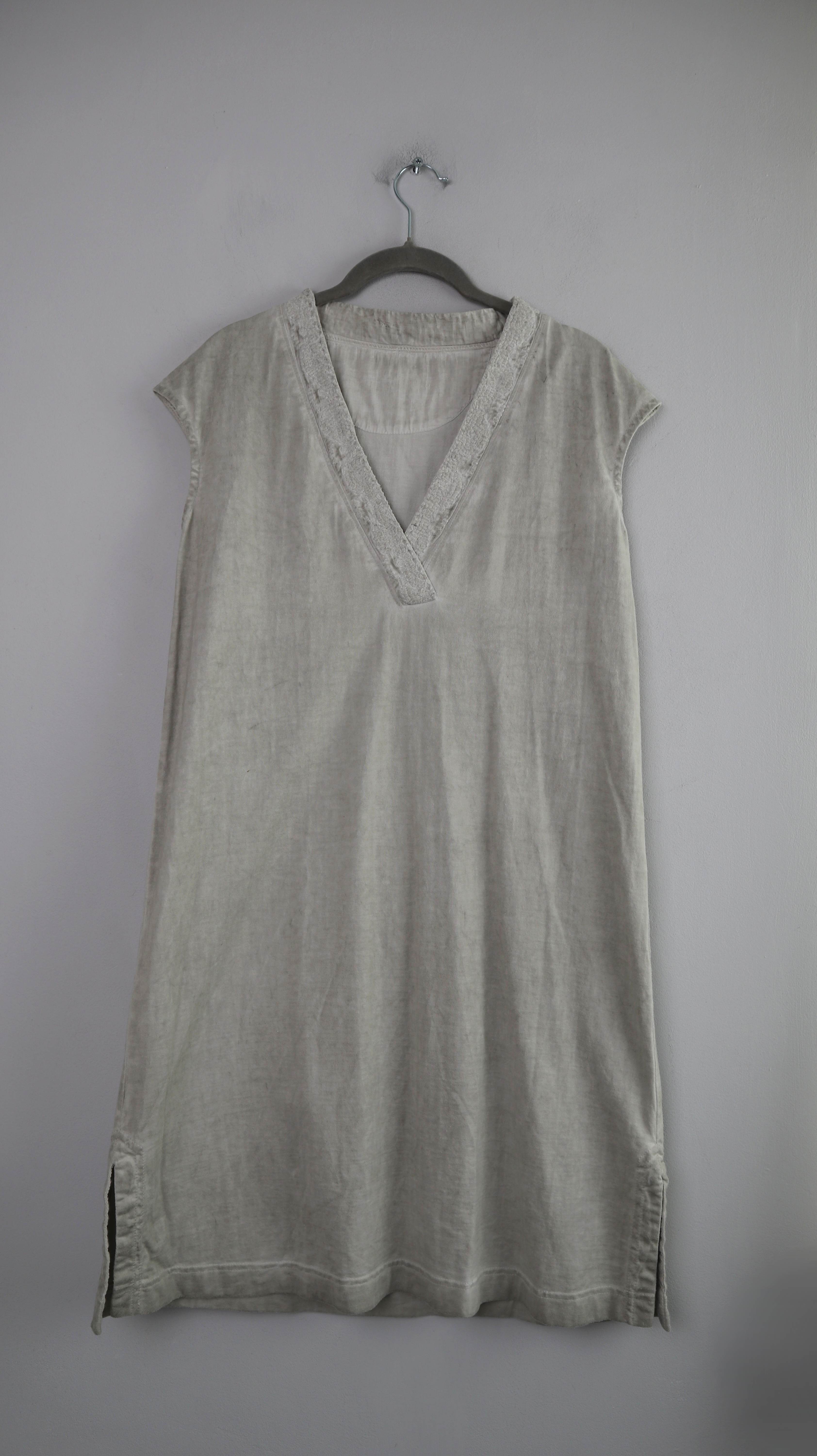 Deerberg Kleid Midi 38 M Creme Beige Midikleid Baumwollkleid