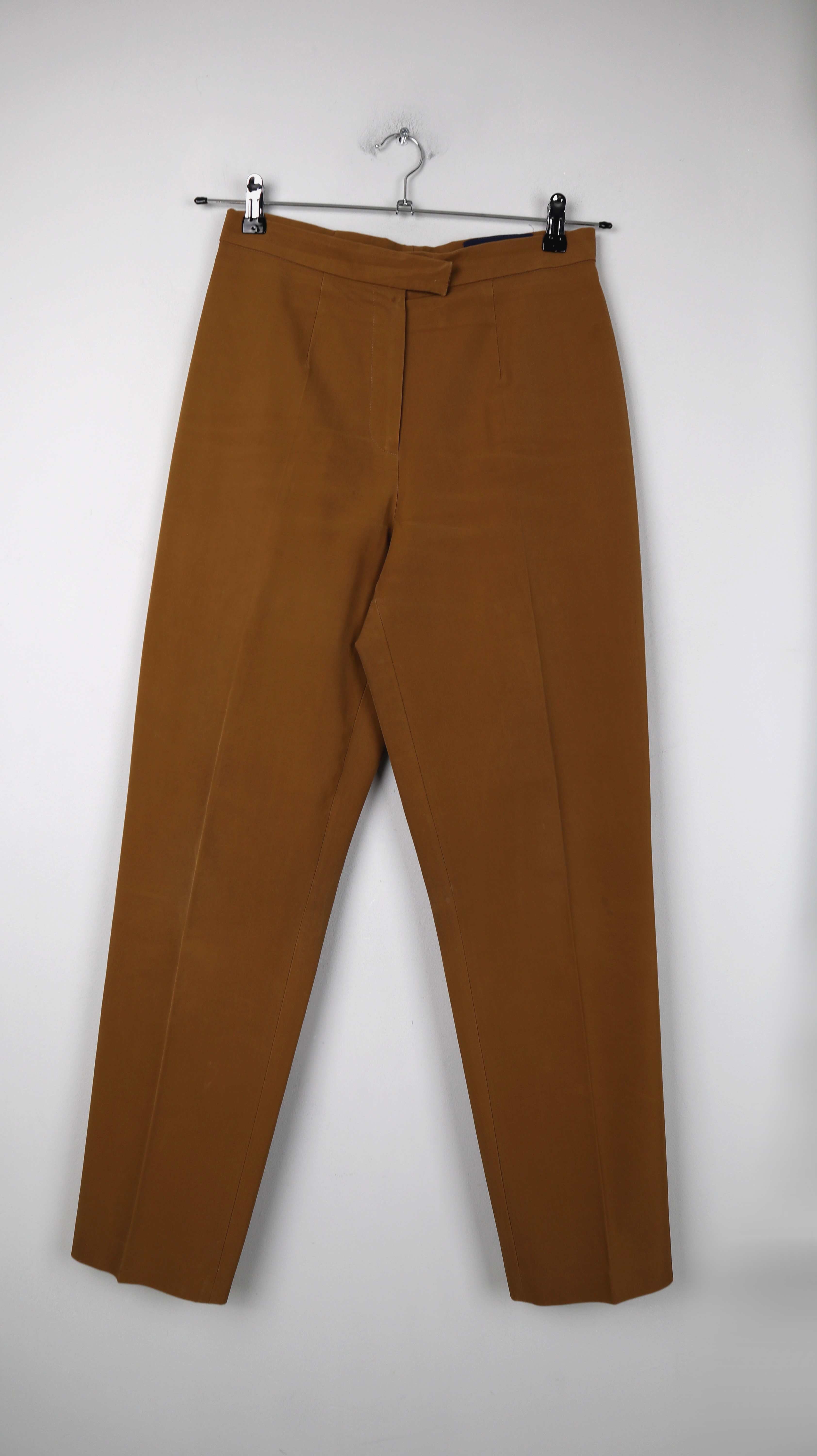 Orwell Hose braun Stoffhose basic einfarbig 38 M high waist true Vintage