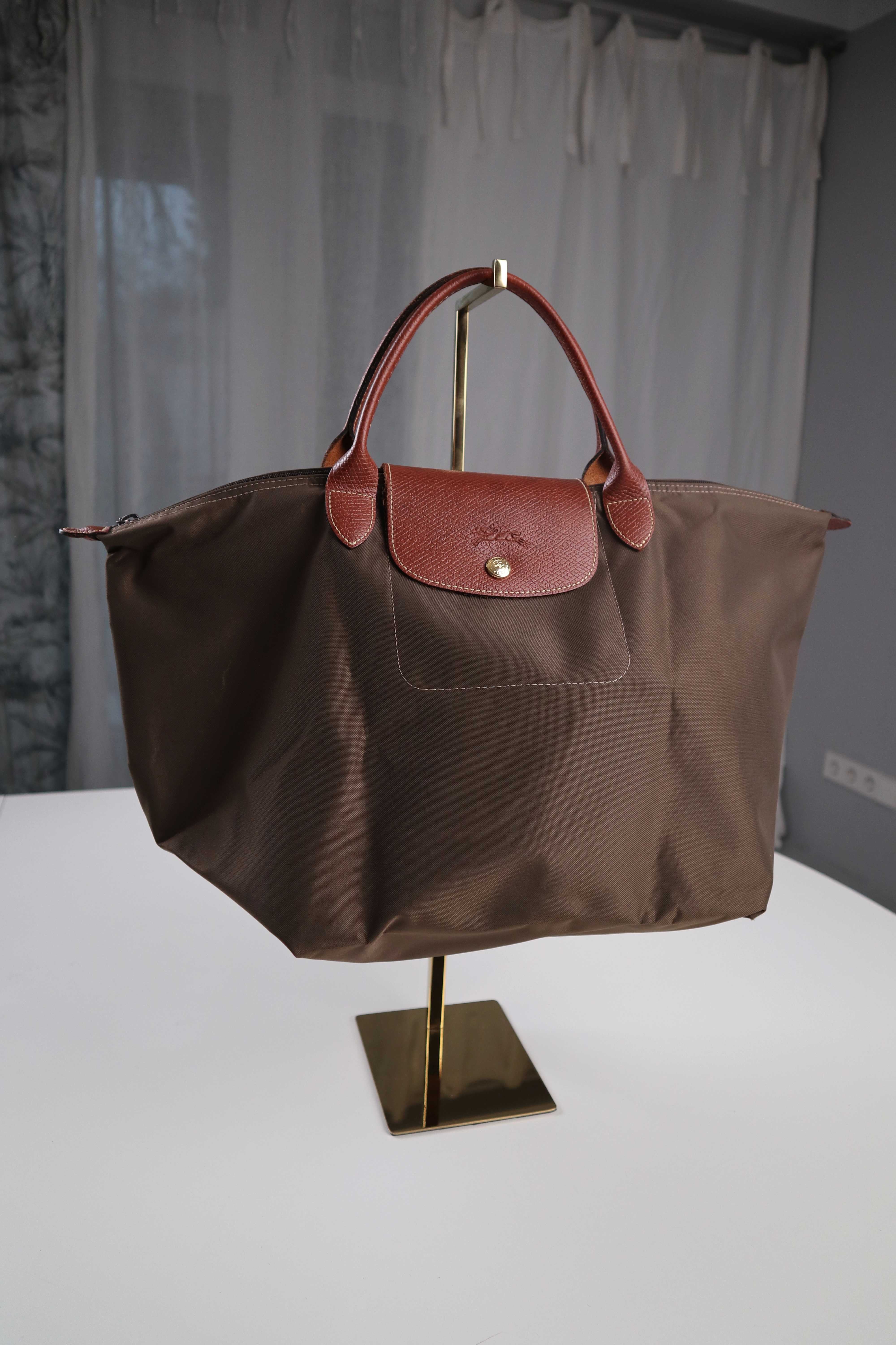 Longchamp Tasche Khaki Grün Handtasche Shopper Schultertasche Le Pliage