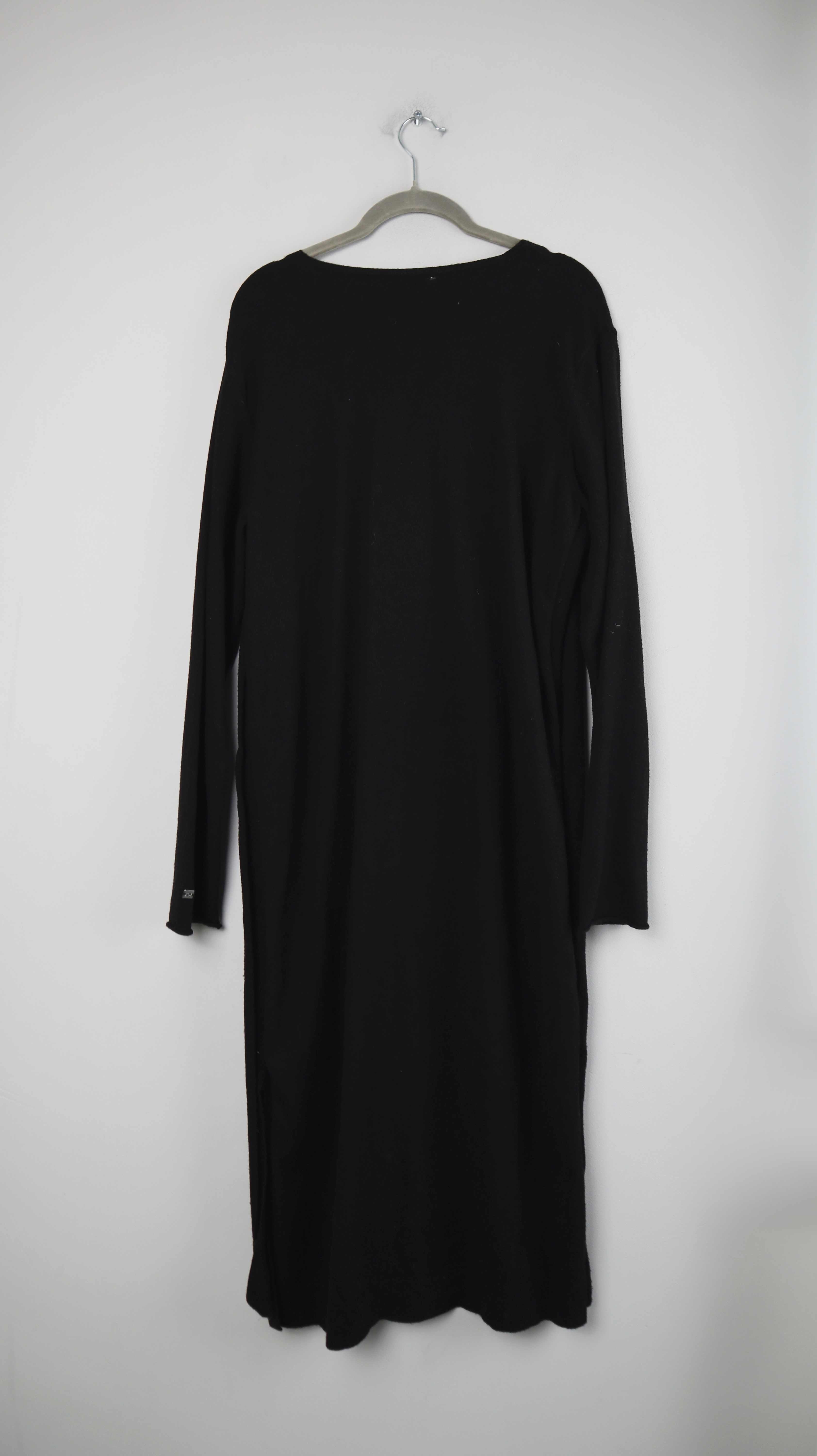 xox Kleid Lang Maxikleid schwarz Pullover XL einfarbig