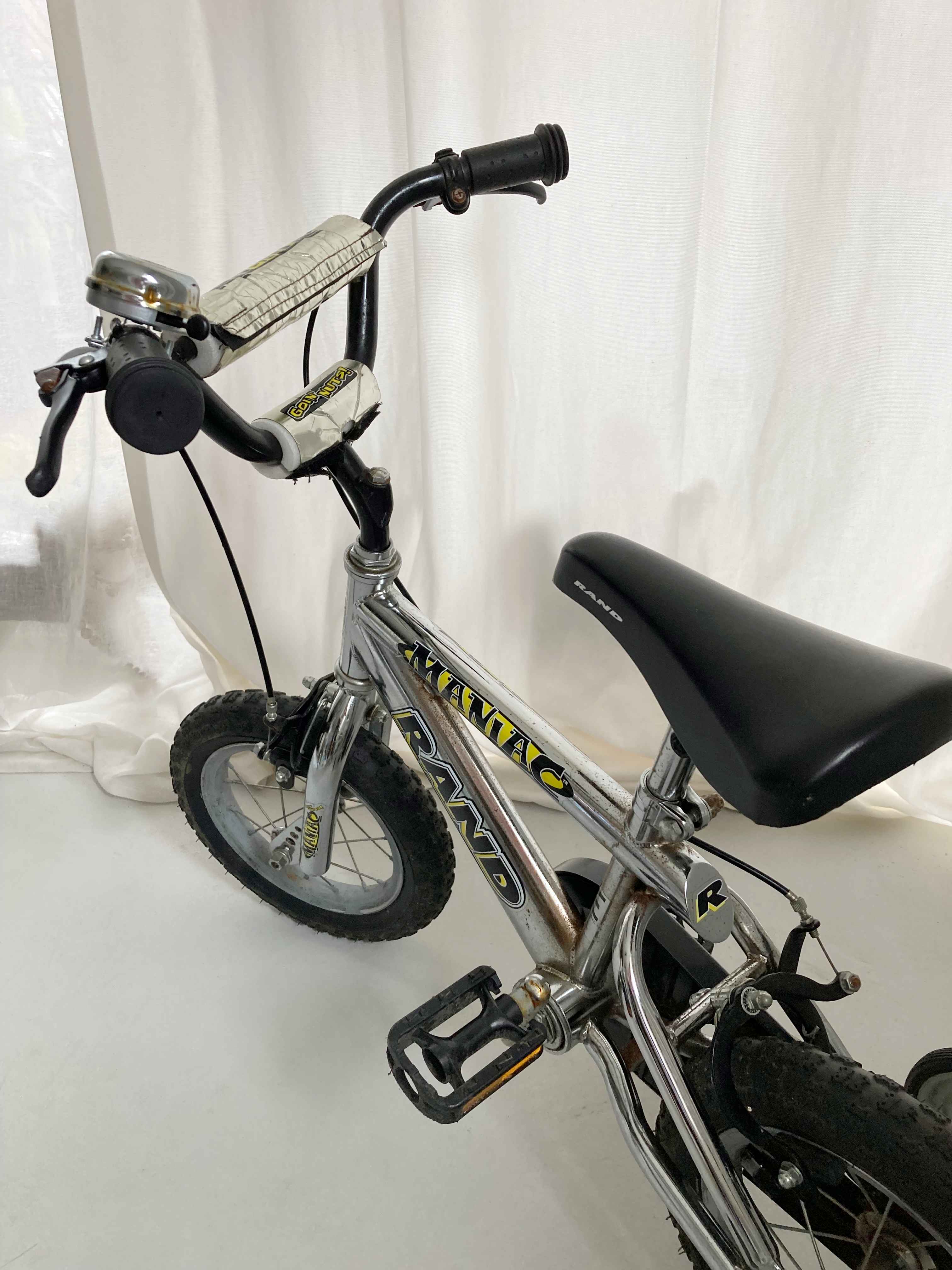 maniac rand kinderfahrrad Maniac Rand 16 Zoll Kinderfahrrad Stützräder Silber Grau – Handpicked pieces