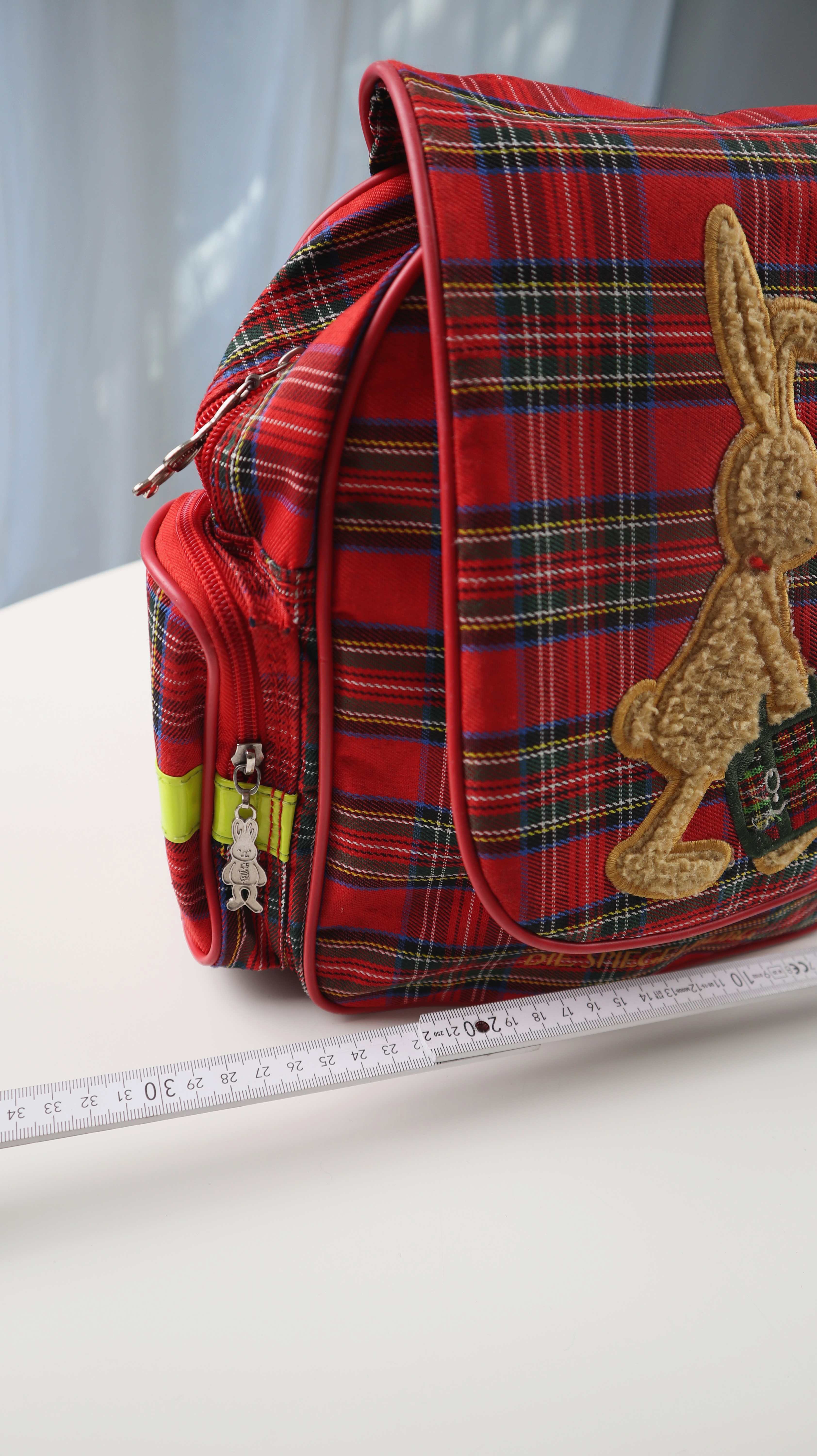 schlafsack felix spiegelburg Hase Felix Rucksack Rot Kinderrucksack Spiegelburg Kariert Tasche – Handpicked pieces