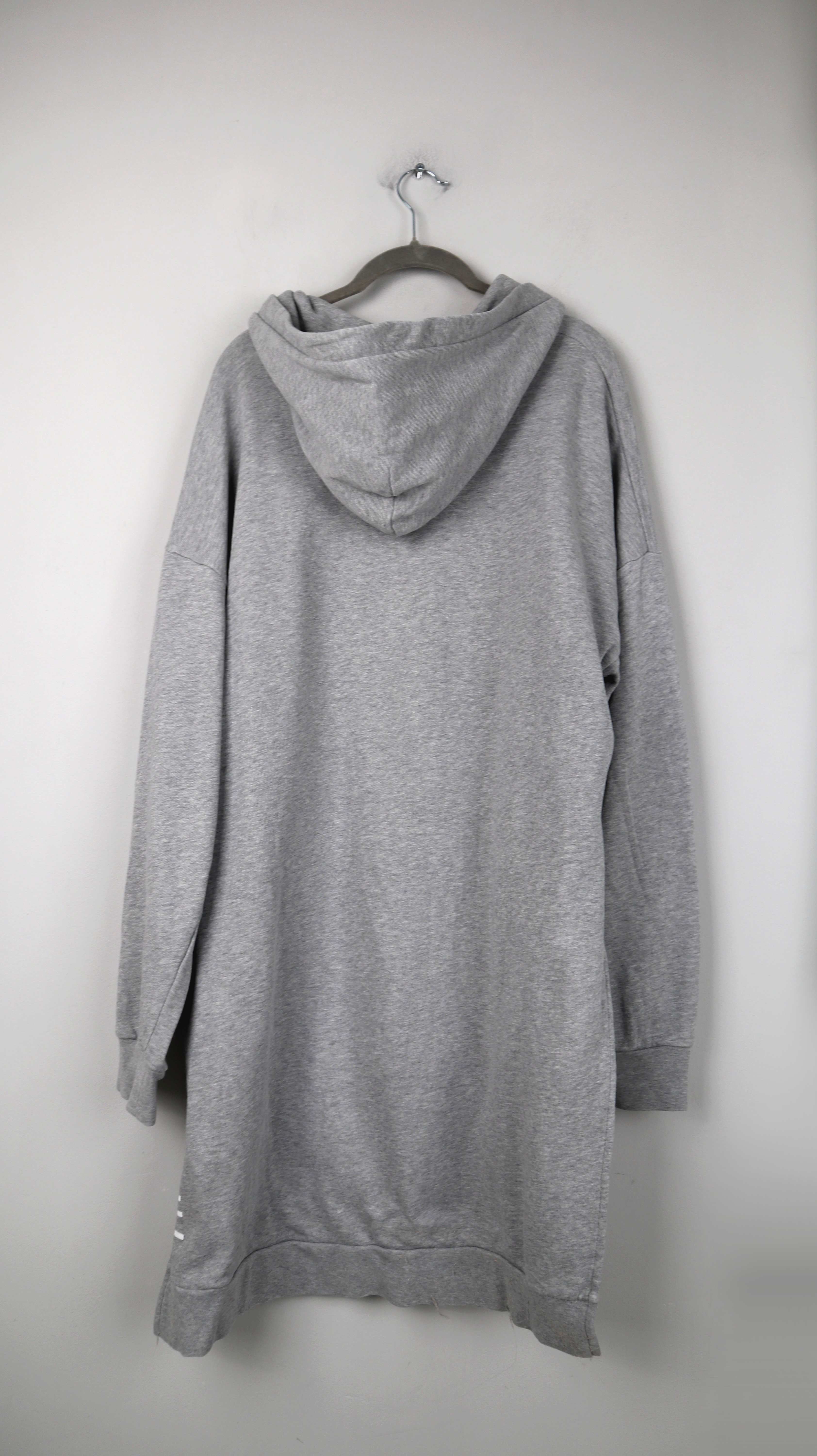 Closed Pullover grau Hoodie lang 38 M Kleid Midikleid Pulloverkleid