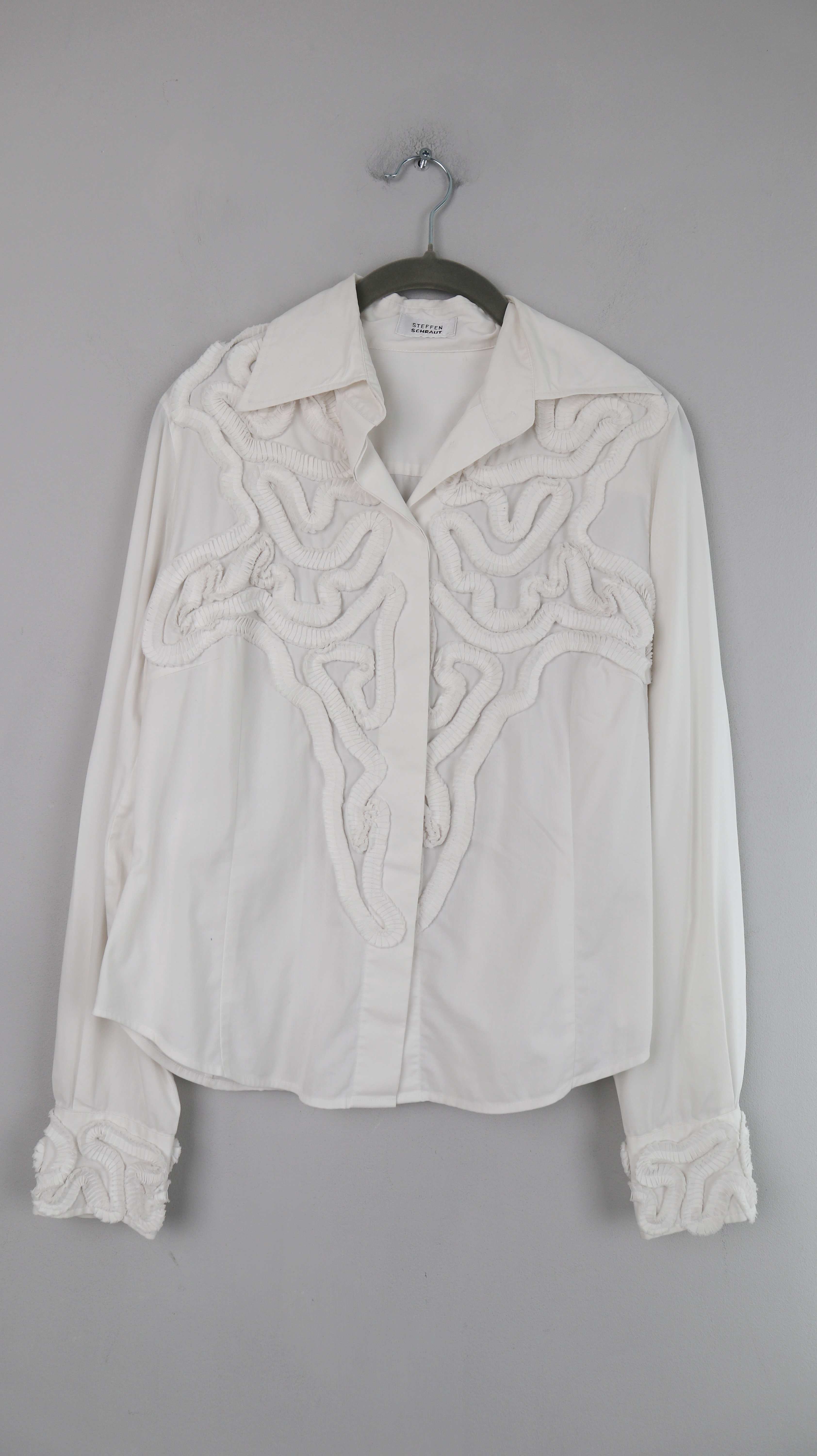 Steffen Schraut Bluse Hemd Shirt 38 M Oberteil bestickt