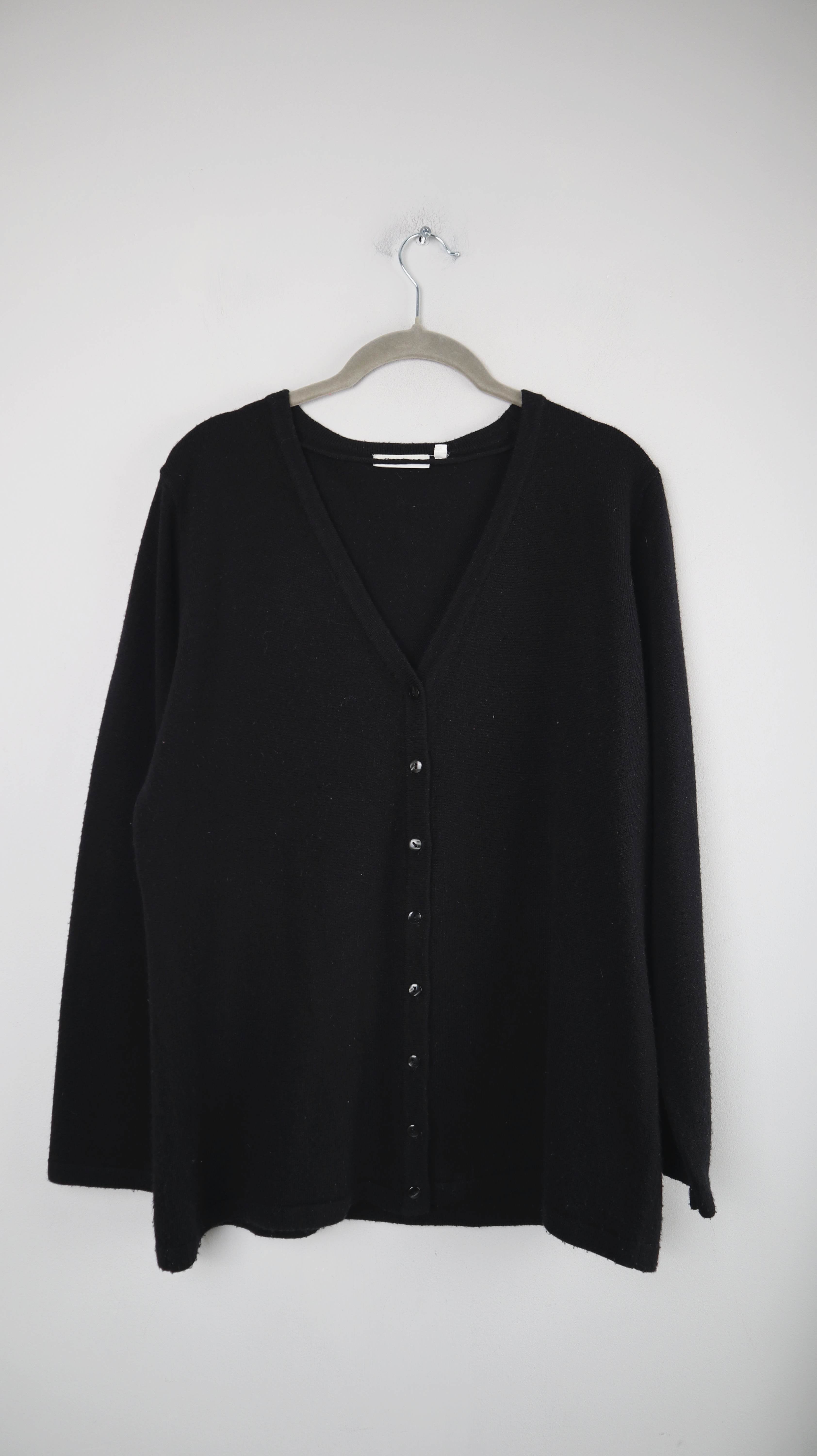 Canada C&A Strickjacke schwarz Cardigan 40 L einfarbig