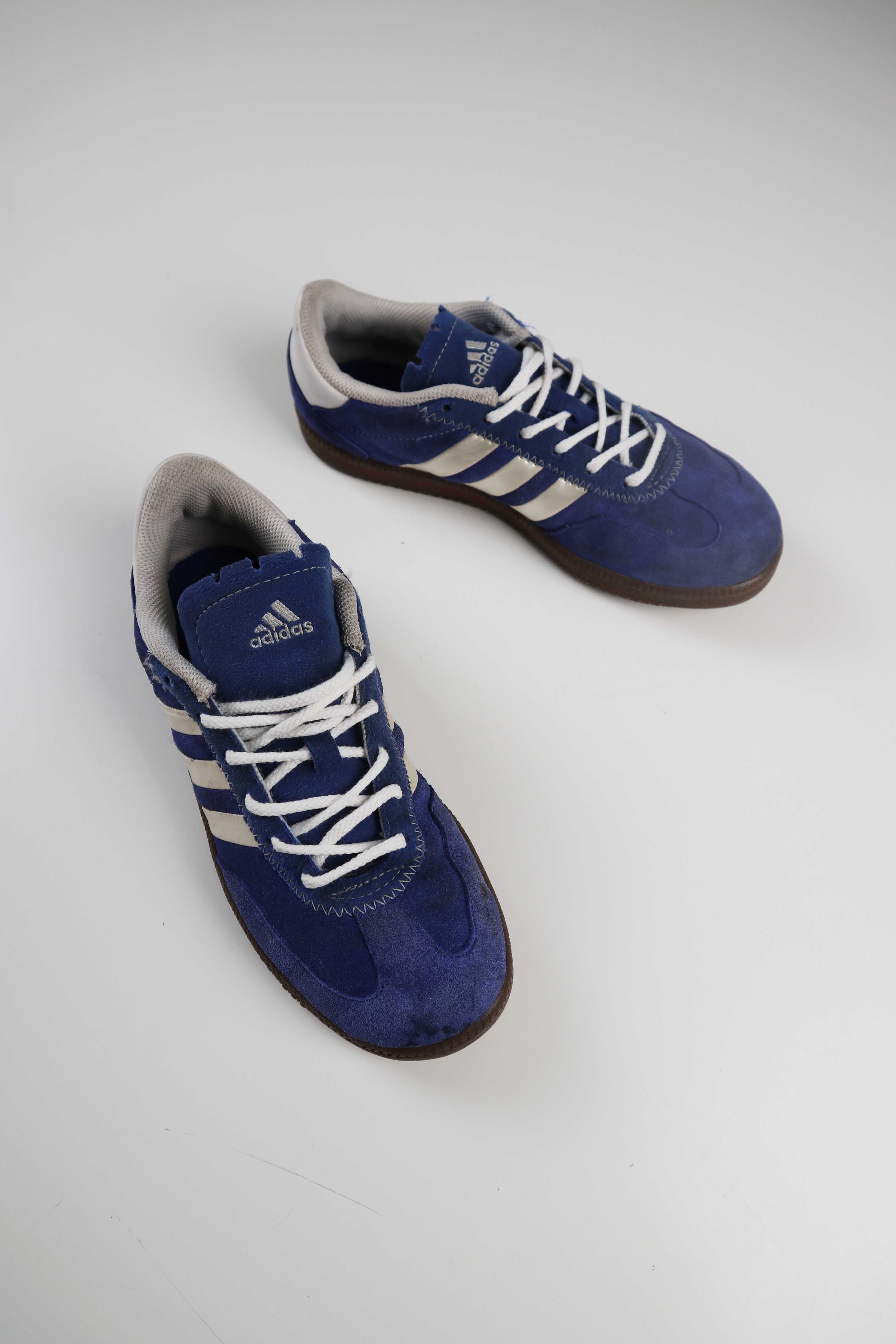 Adidas Sneaker Turnschuhe 36 Spezial Wildleder Blau Schnürer Samba