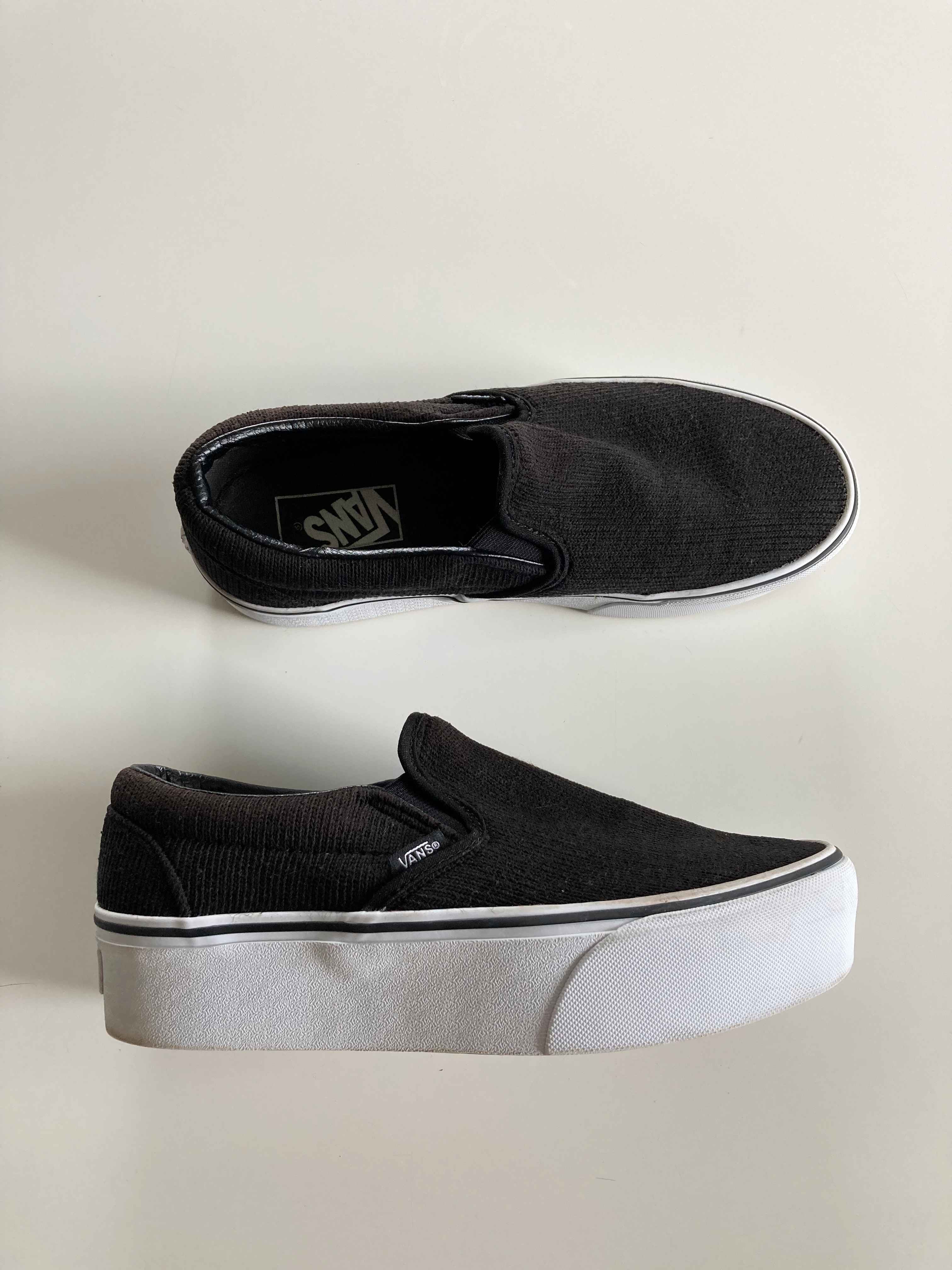 Vans Sneaker Plateau Slipper 38,5 schwarz slipon slip-on classic Sneaker Turnschuhe