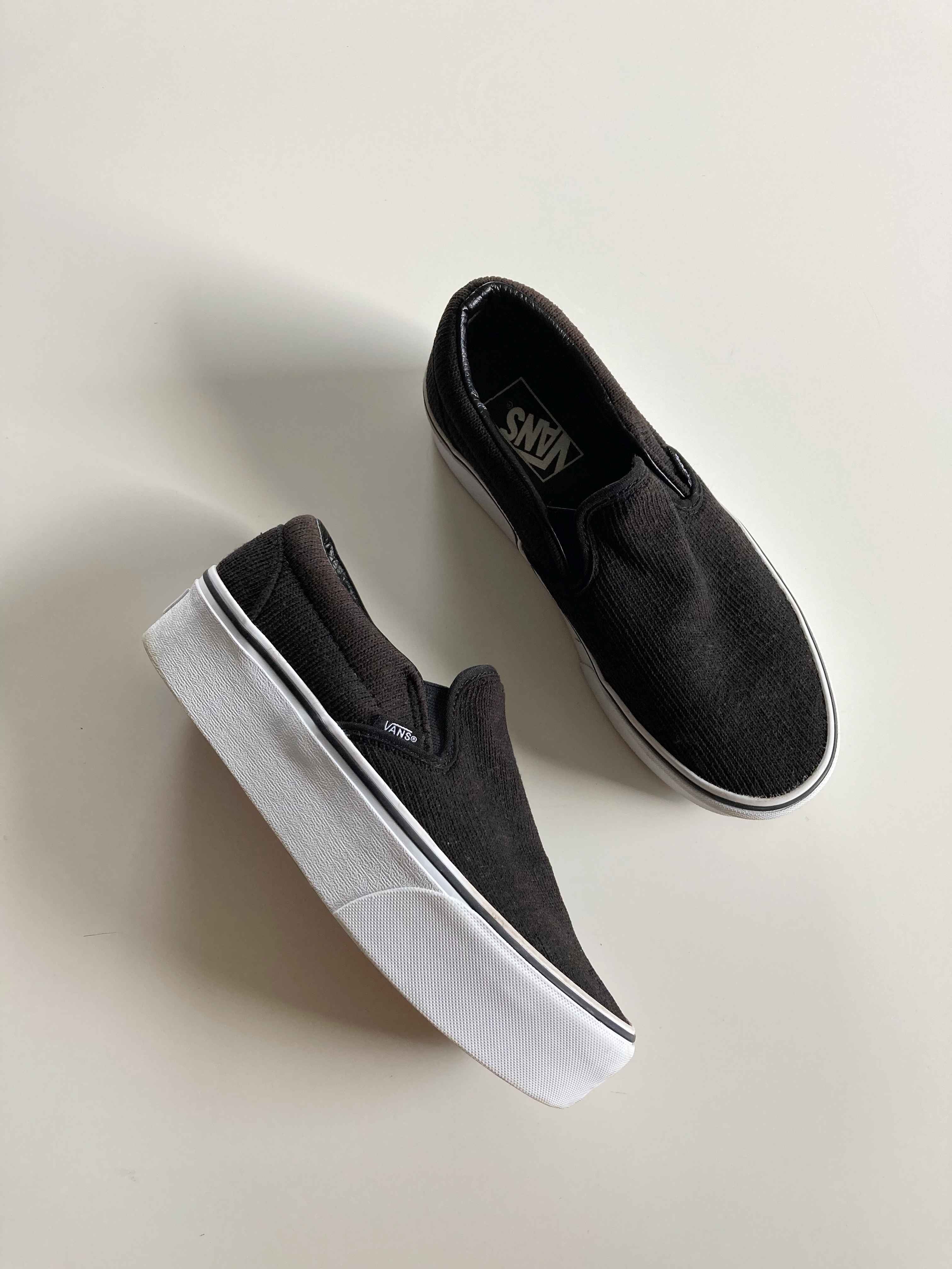 Vans Sneaker Plateau Slipper 38,5 schwarz slipon slip-on classic Sneaker Turnschuhe