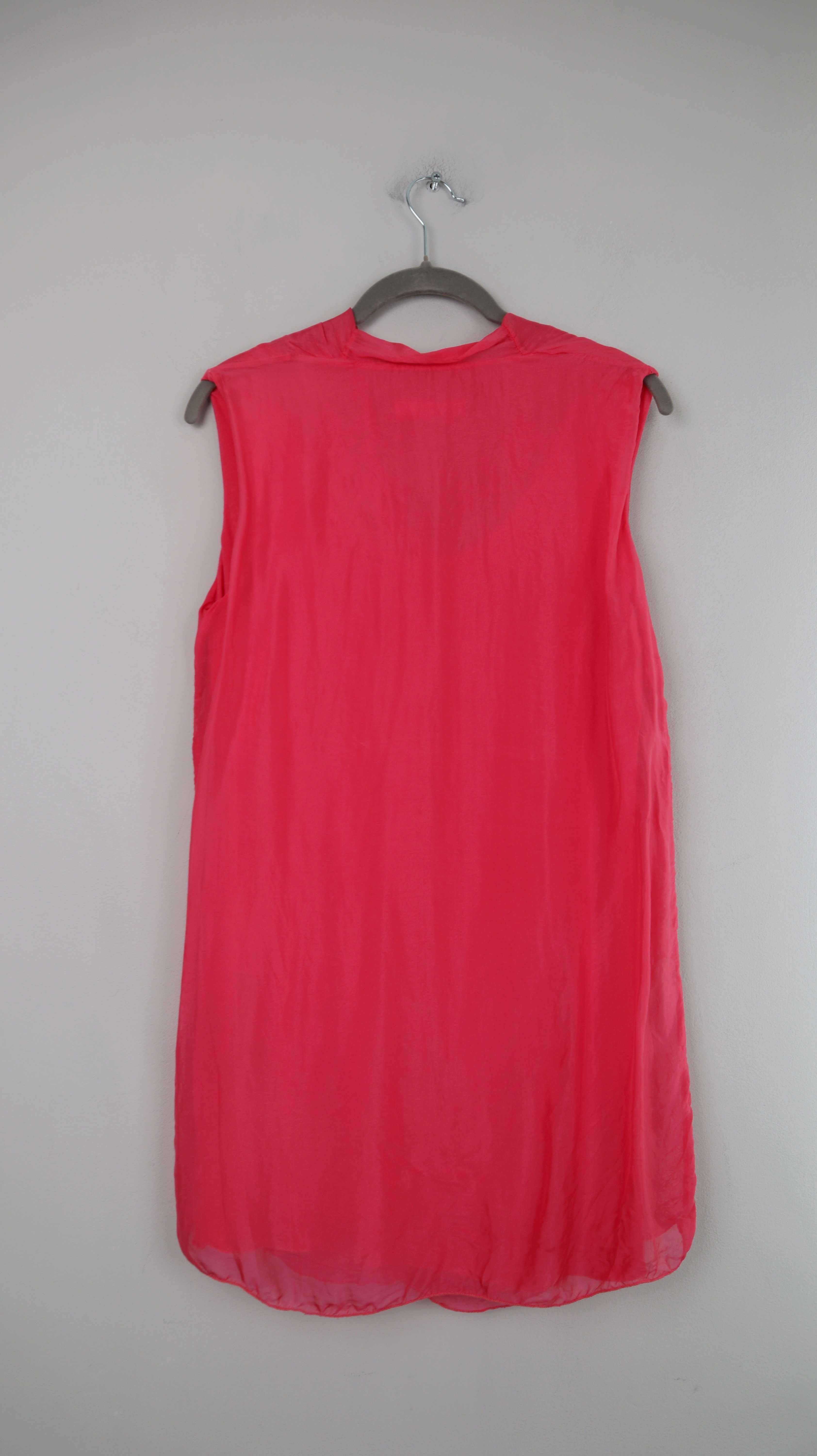 Milano Italy Bluse Pink 38 M Fuchsia Seide Seidenbluse Top Shirt Oberteil
