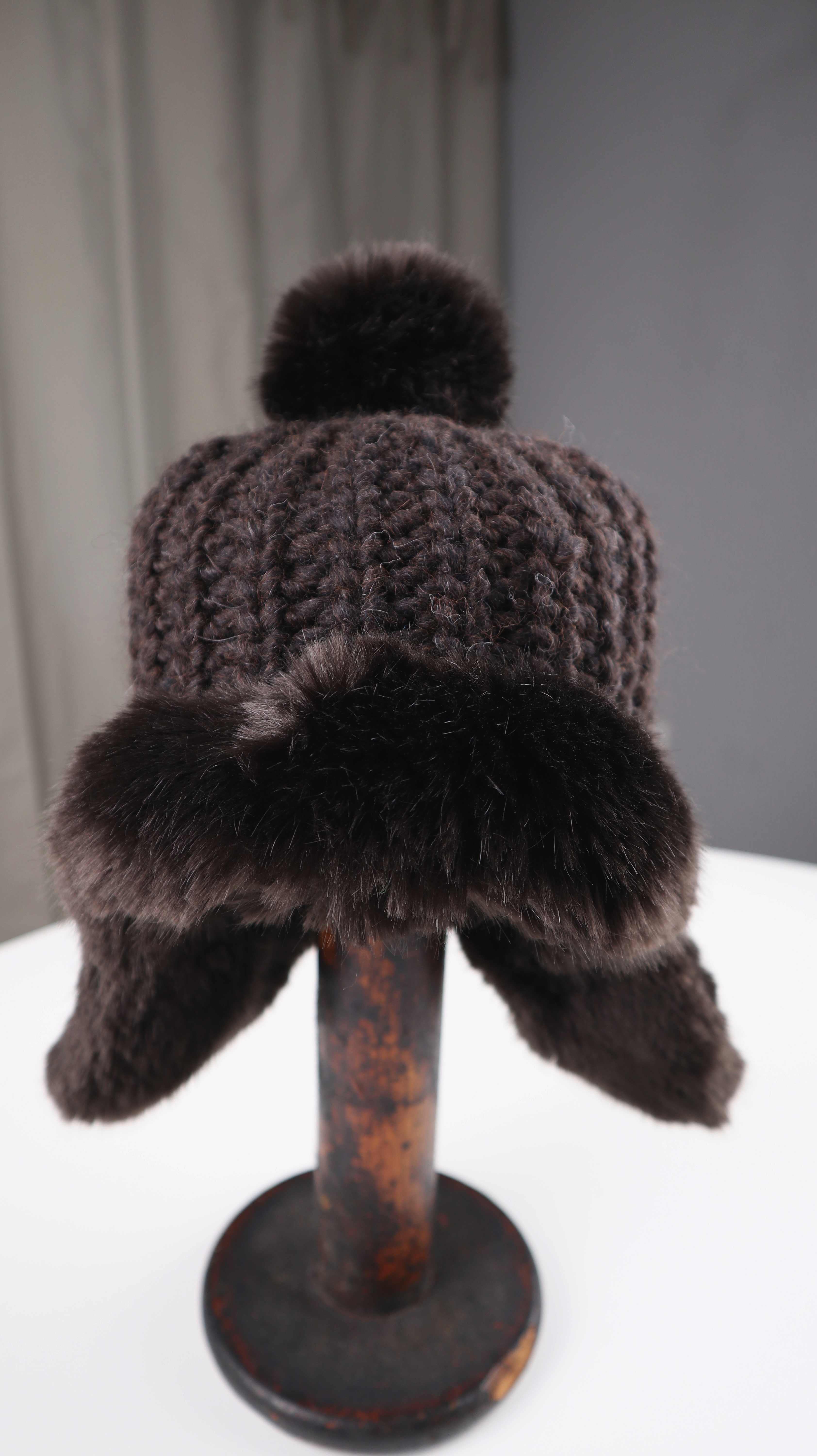 Mütze Kappe braun Polarmütze Fliegermütze