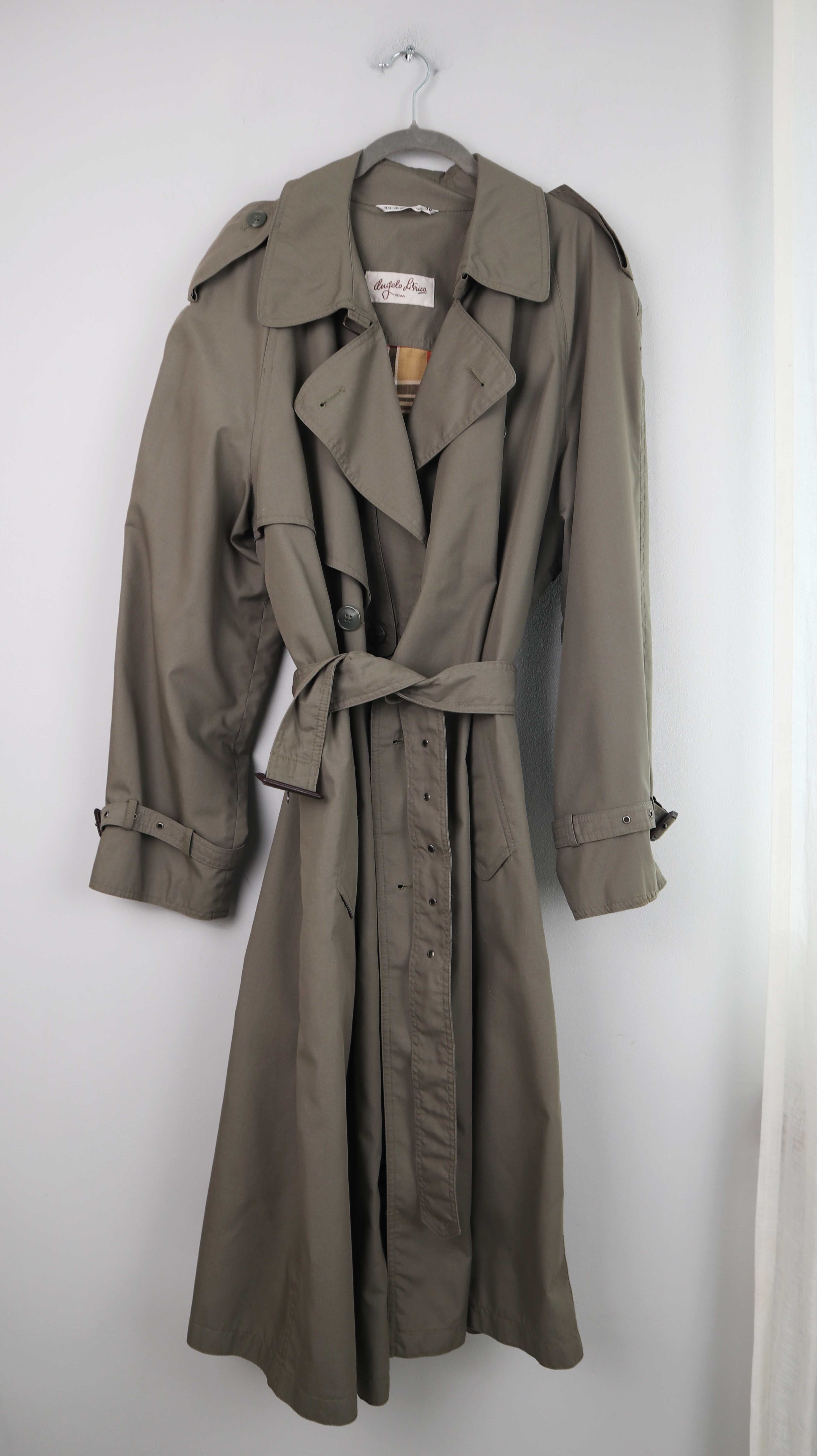 Angelo Litrico Trenchcoat Mantel Jacke Grün Khaki dunkelgrün 50