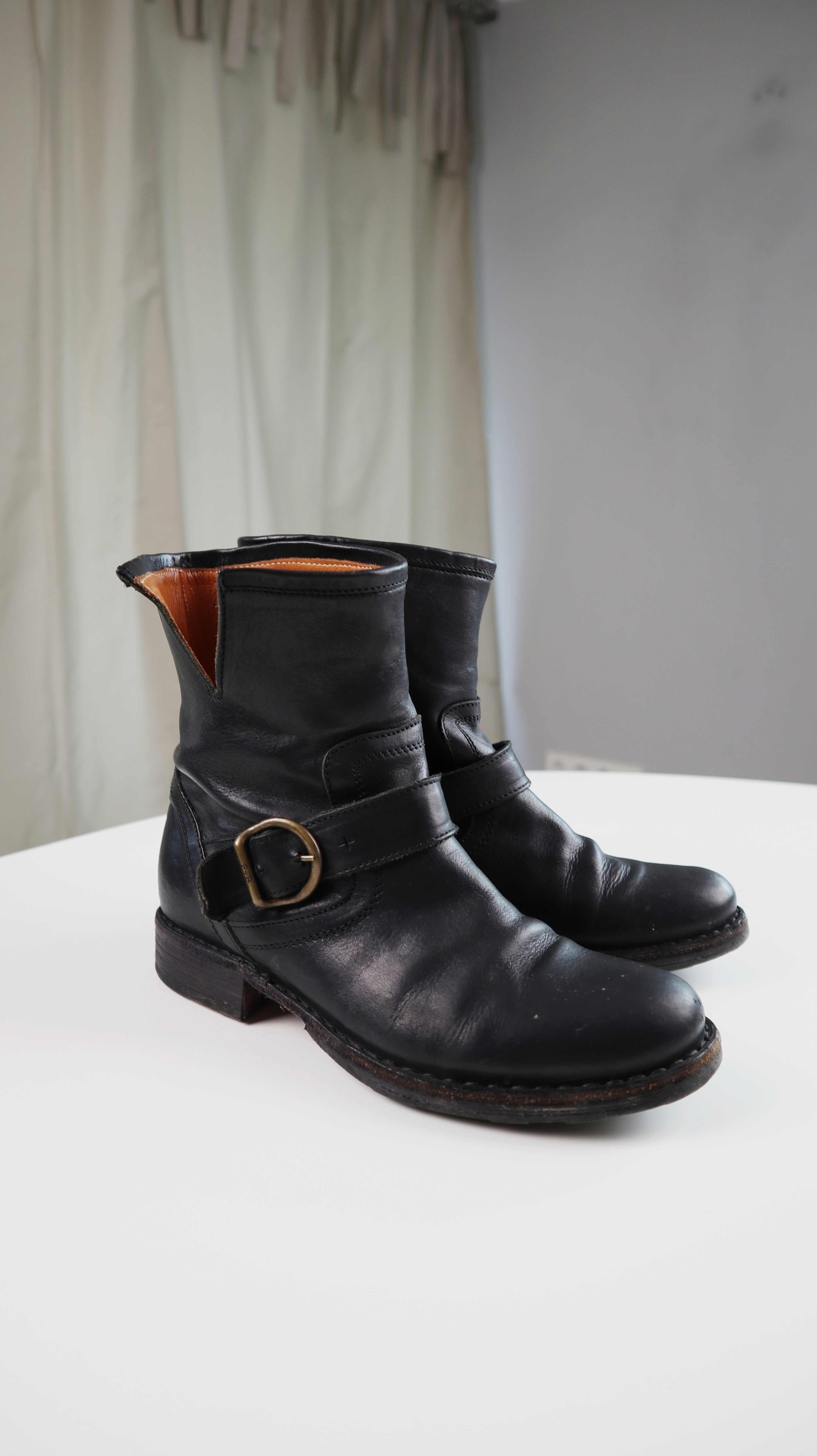 Fiorentini + Baker Stiefel Stiefeletten 37 schwarz Lederstiefel