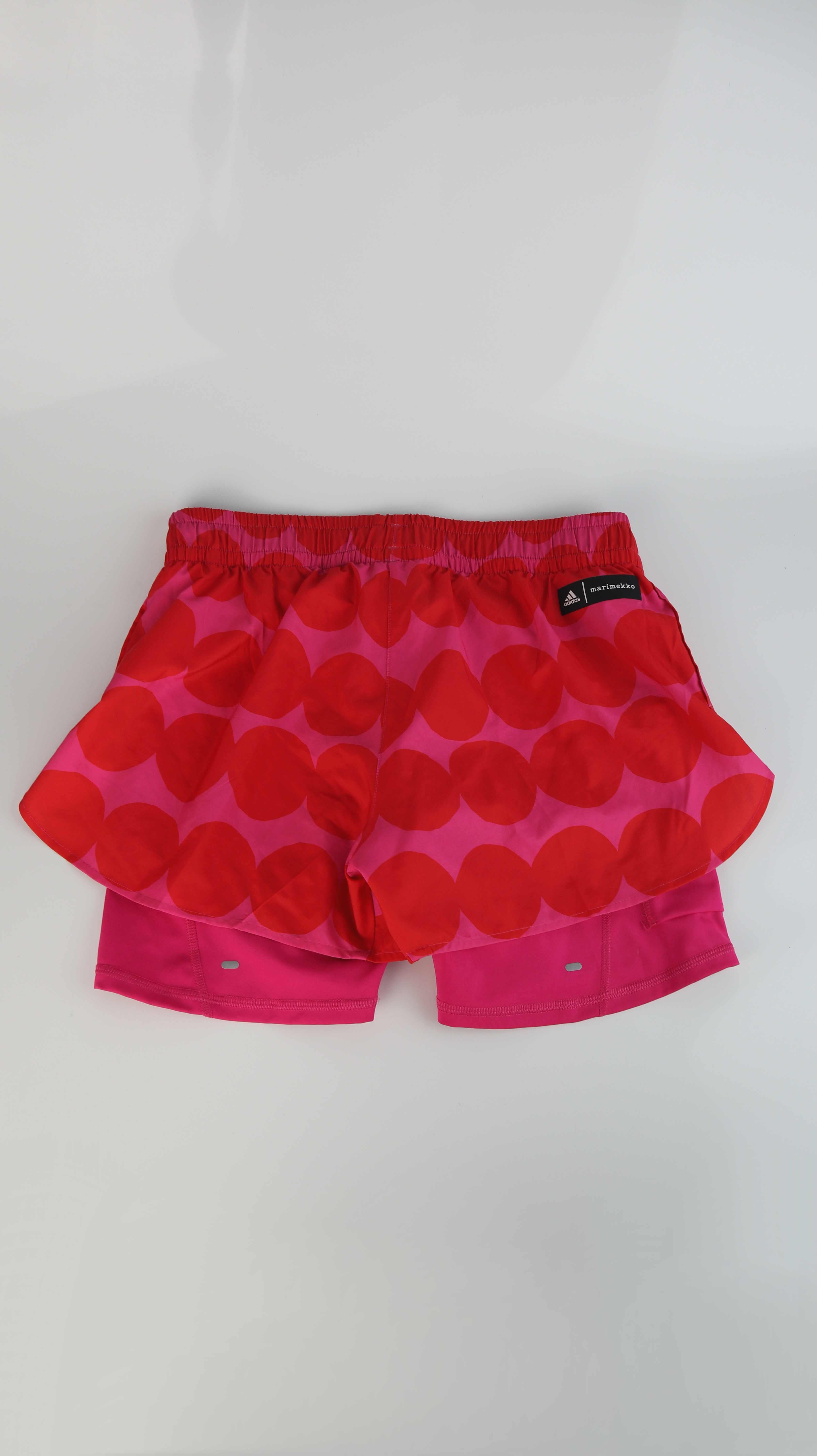 Adidas x Marimekko Shorts Sporthose pink rot 36 S S3 running