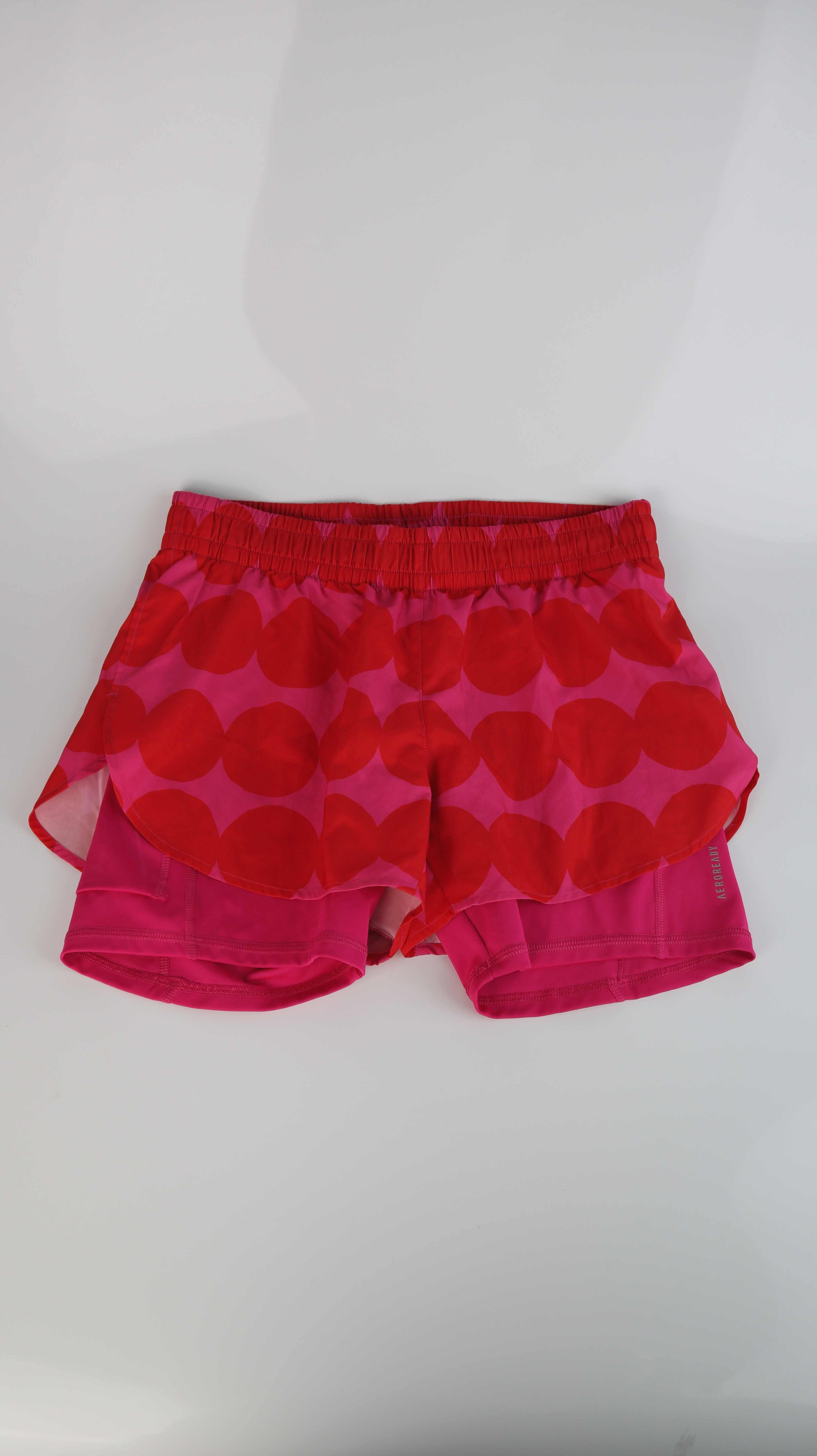 Adidas x Marimekko Shorts Sporthose pink rot 36 S S3 running